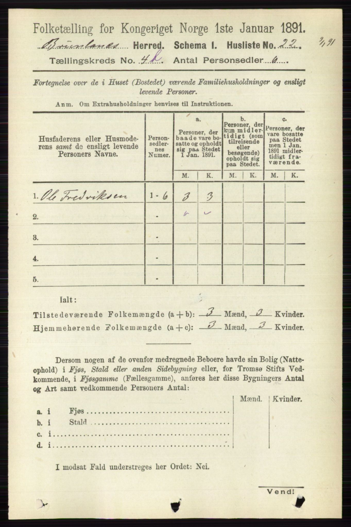 RA, 1891 census for 0726 Brunlanes, 1891, p. 2027