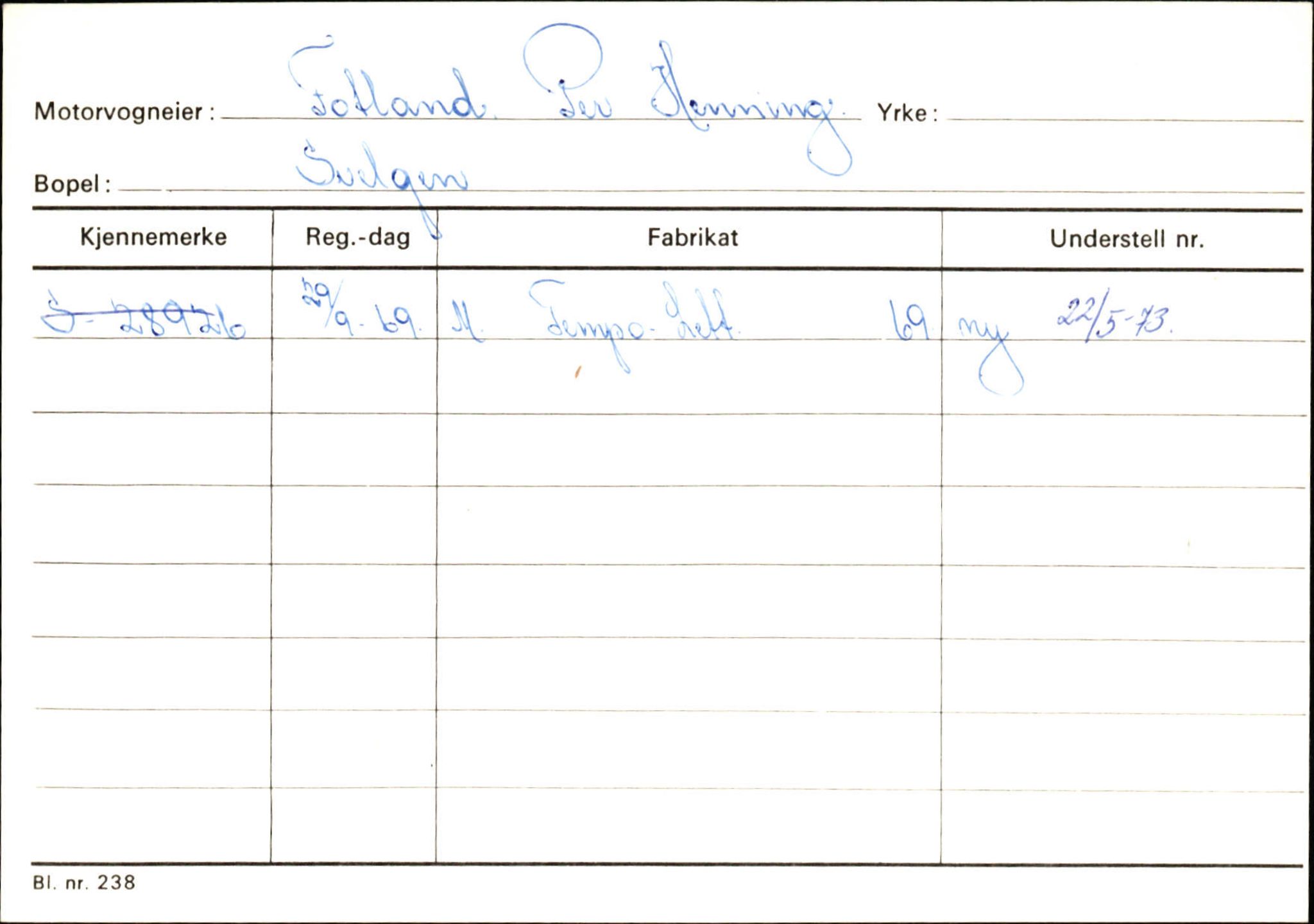 Statens vegvesen, Sogn og Fjordane vegkontor, AV/SAB-A-5301/4/F/L0133: Eigarregister Bremanger A-Å. Gaular A-H, 1945-1975, p. 345