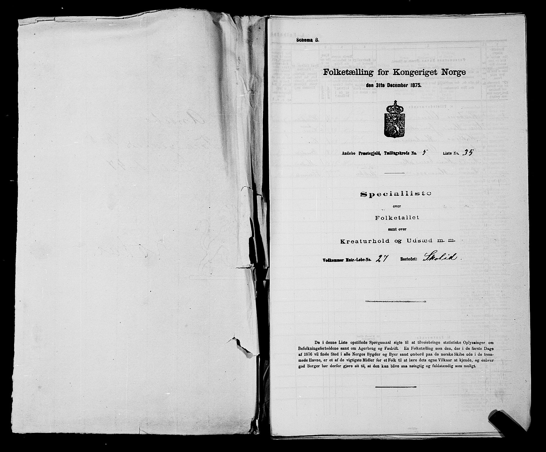 SAKO, 1875 census for 0719P Andebu, 1875, p. 455