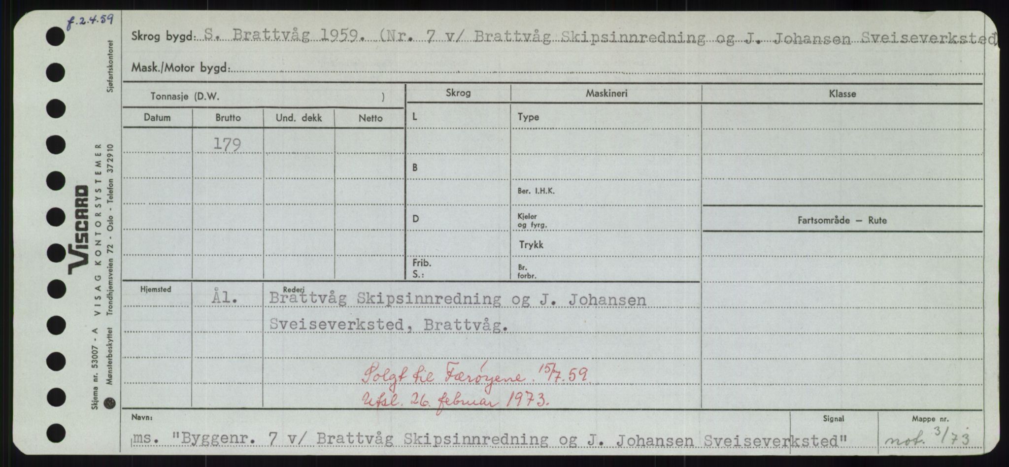 Sjøfartsdirektoratet med forløpere, Skipsmålingen, RA/S-1627/H/Hd/L0006: Fartøy, Byg-Båt, p. 89