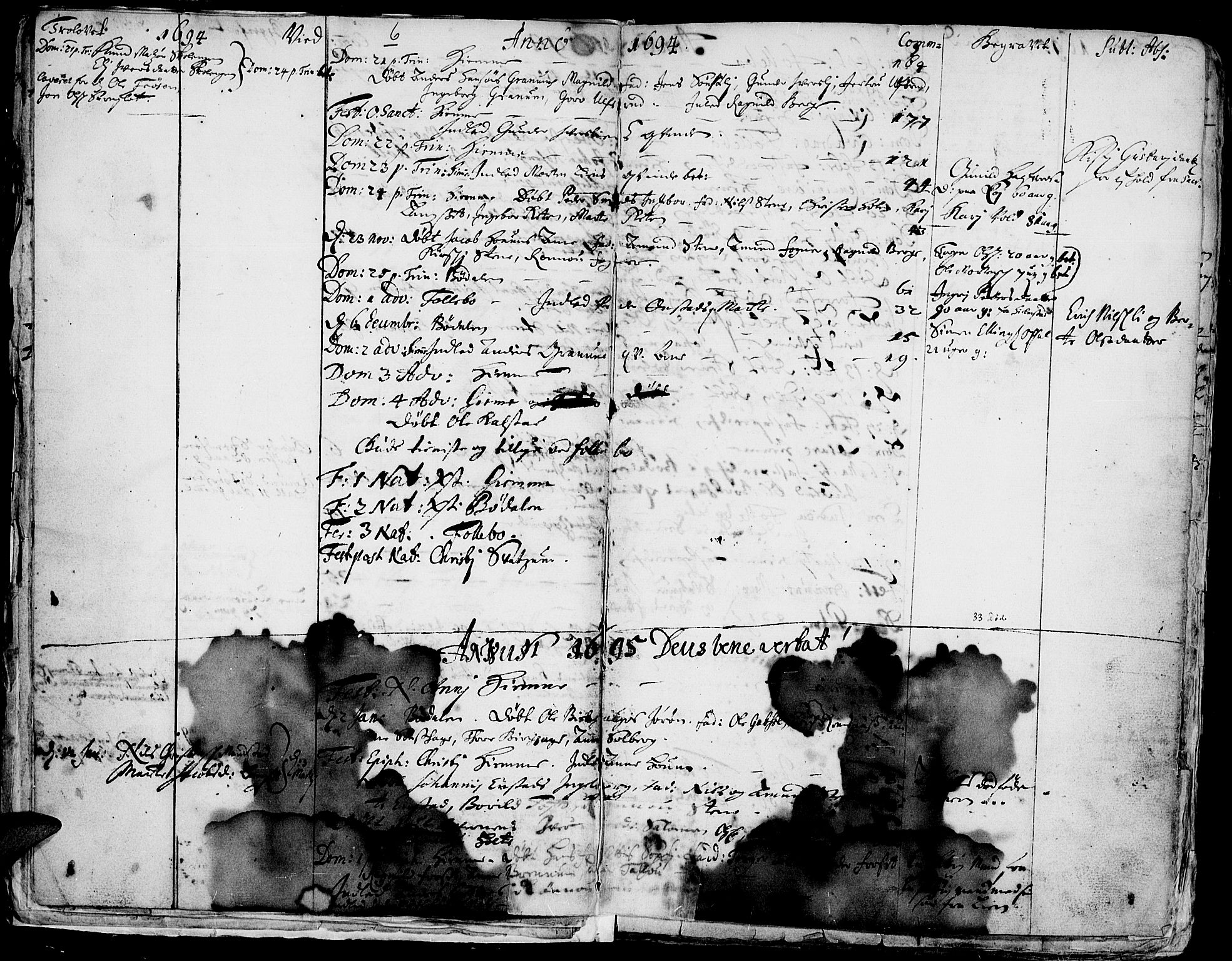 Gausdal prestekontor, SAH/PREST-090/H/Ha/Haa/L0001: Parish register (official) no. 1, 1693-1728, p. 6