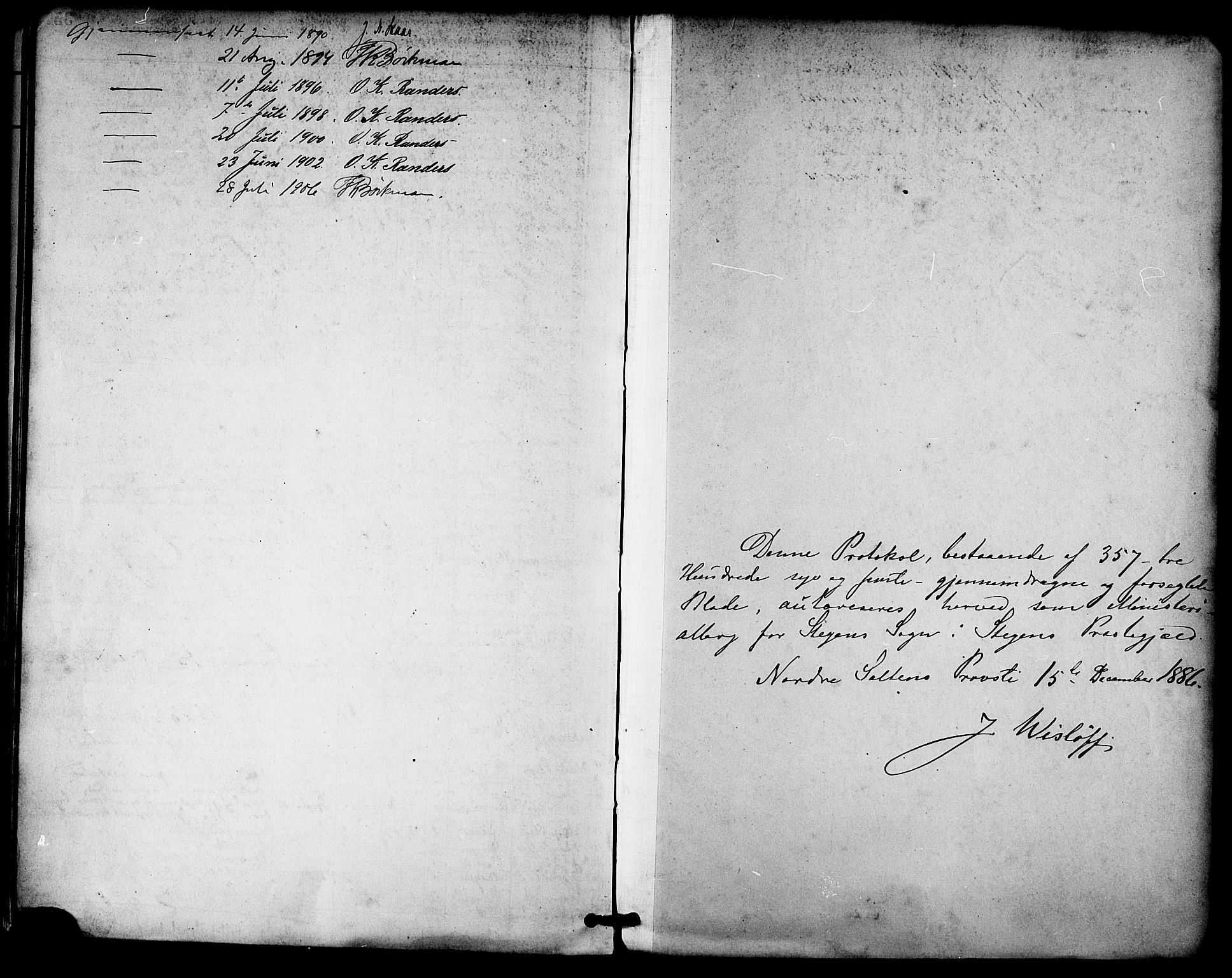 Ministerialprotokoller, klokkerbøker og fødselsregistre - Nordland, AV/SAT-A-1459/855/L0803: Parish register (official) no. 855A11, 1887-1905