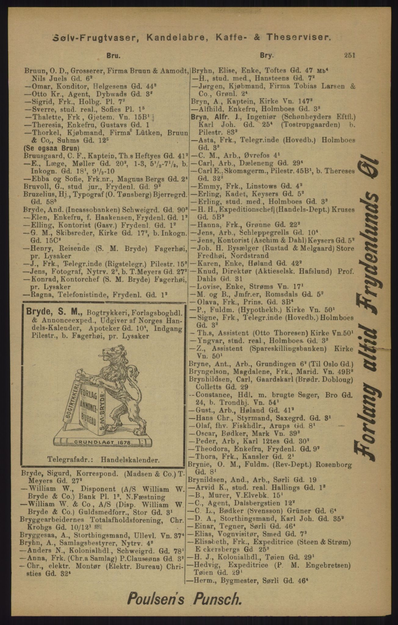 Kristiania/Oslo adressebok, PUBL/-, 1905, p. 251