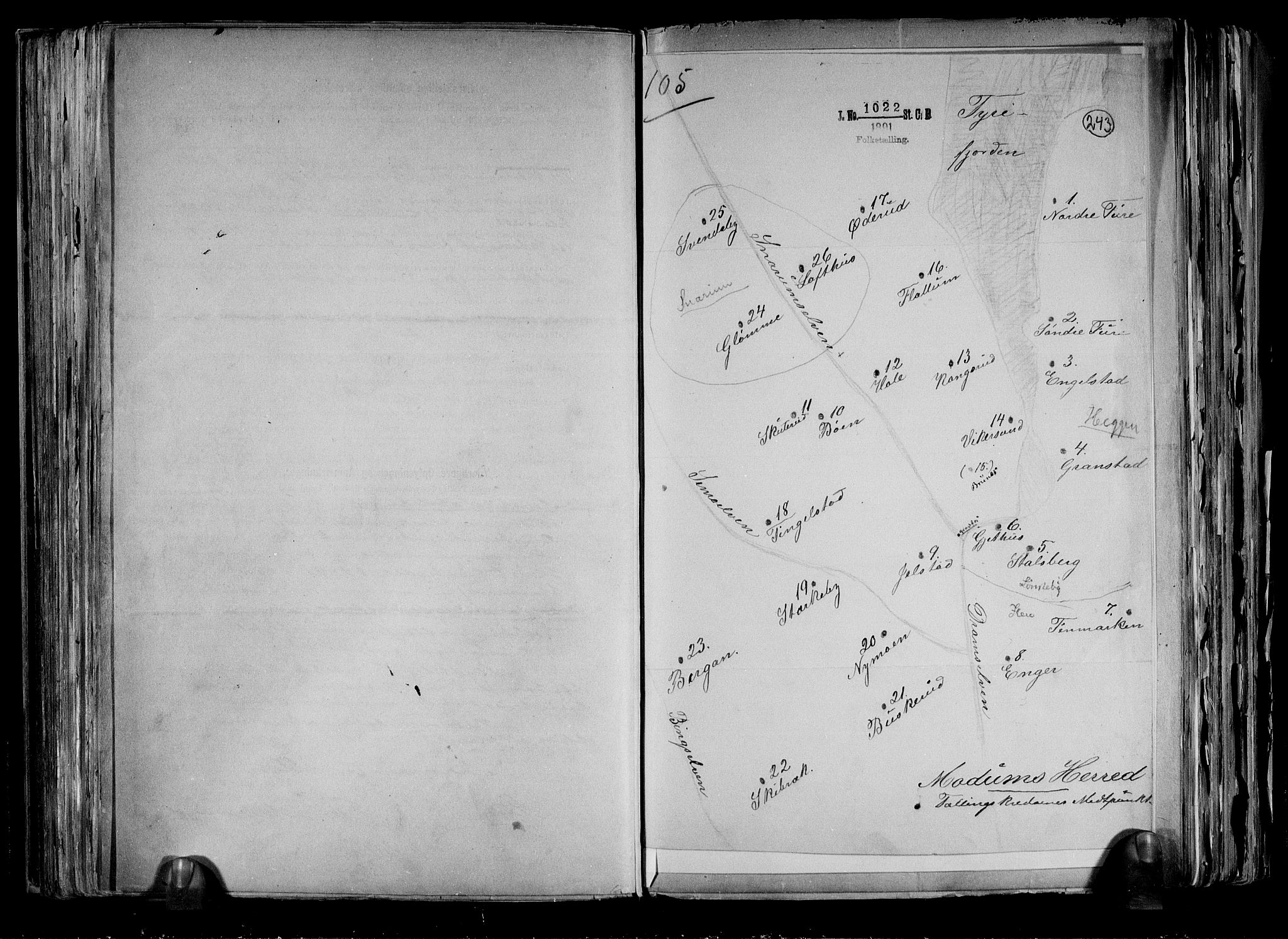 RA, 1891 census for 0623 Modum, 1891, p. 5