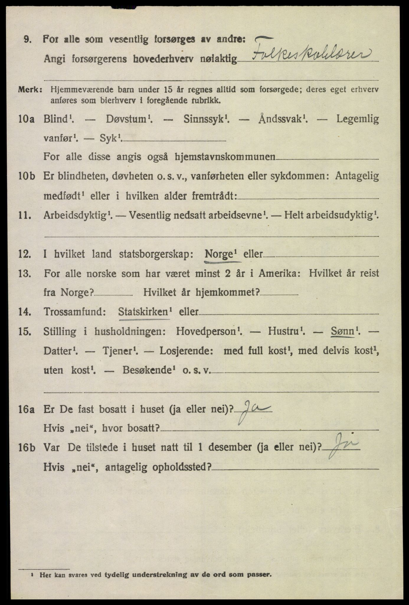 SAH, 1920 census for Øvre Rendal, 1920, p. 930