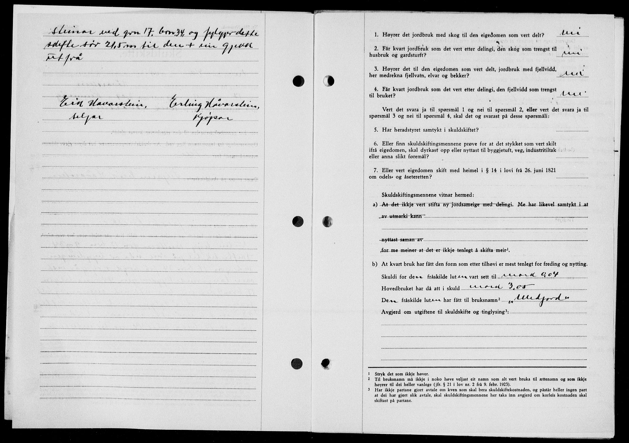 Ryfylke tingrett, AV/SAST-A-100055/001/II/IIB/L0104: Mortgage book no. 83, 1948-1949, Diary no: : 230/1949