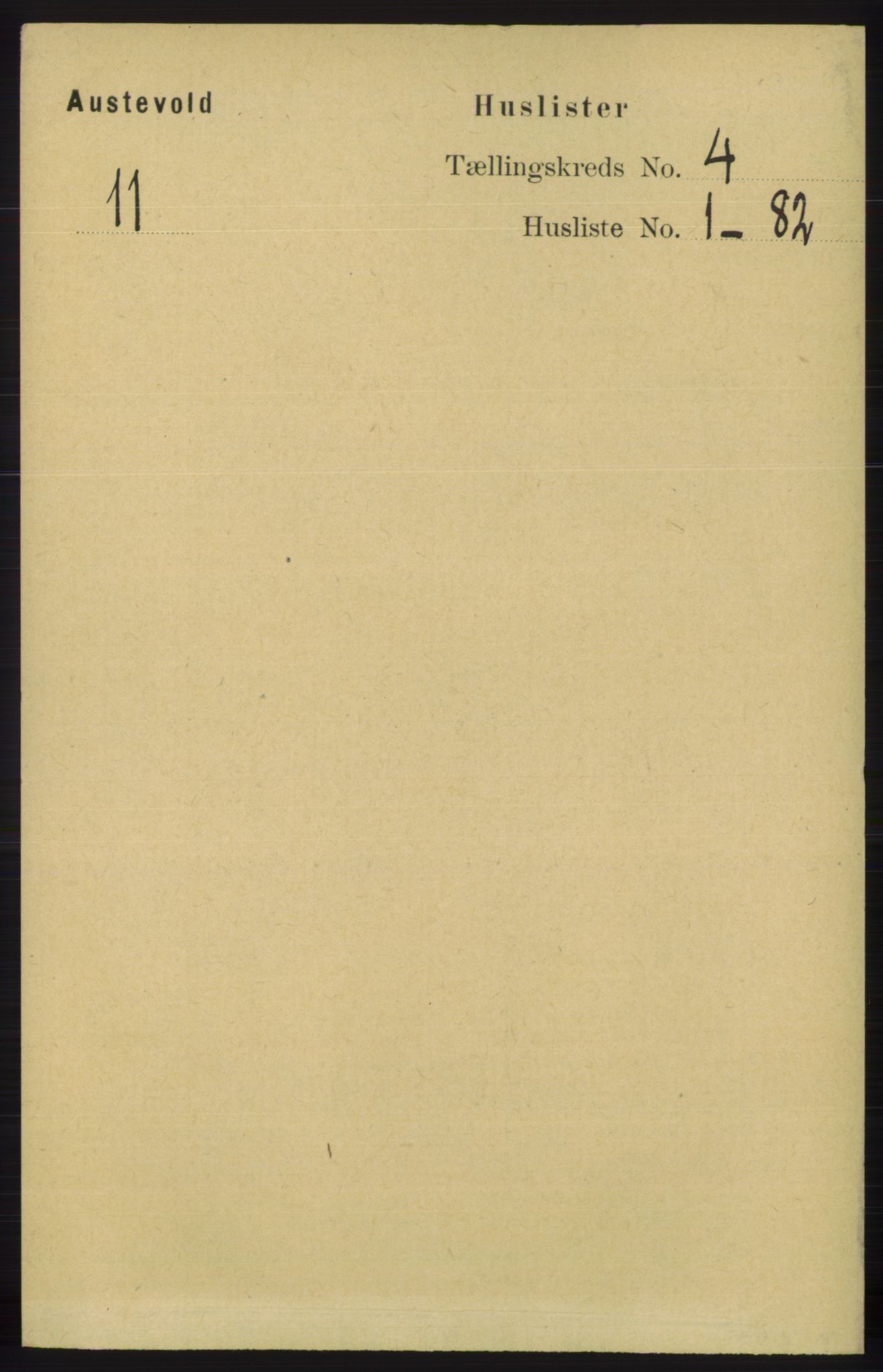 RA, 1891 census for 1244 Austevoll, 1891, p. 1330