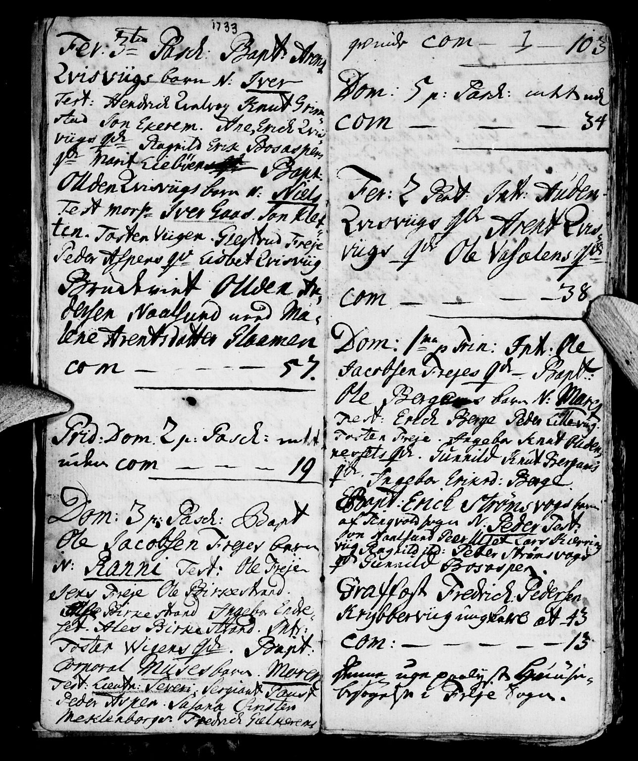 Ministerialprotokoller, klokkerbøker og fødselsregistre - Møre og Romsdal, AV/SAT-A-1454/573/L0871: Parish register (official) no. 573A01, 1732-1754