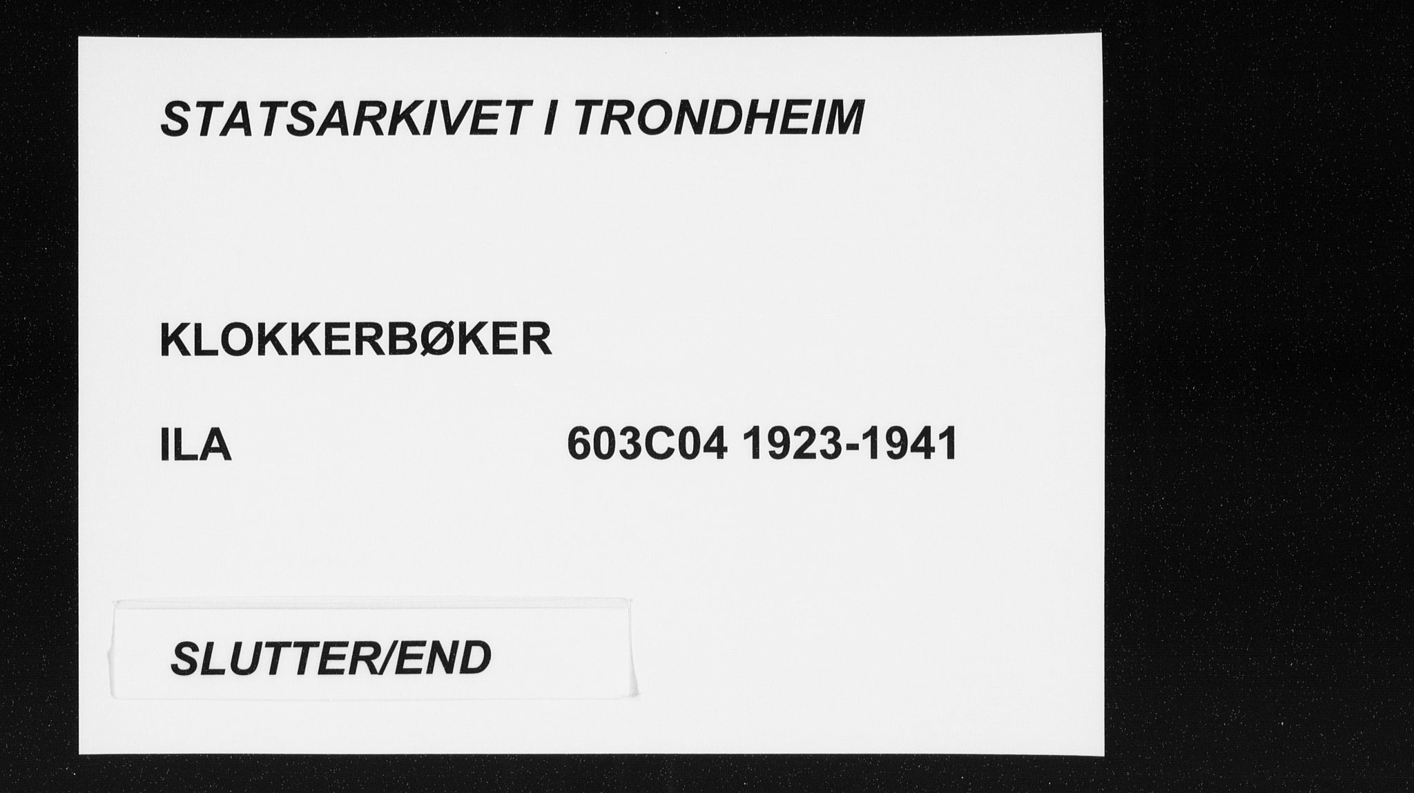 Ministerialprotokoller, klokkerbøker og fødselsregistre - Sør-Trøndelag, AV/SAT-A-1456/603/L0176: Parish register (copy) no. 603C04, 1923-1941