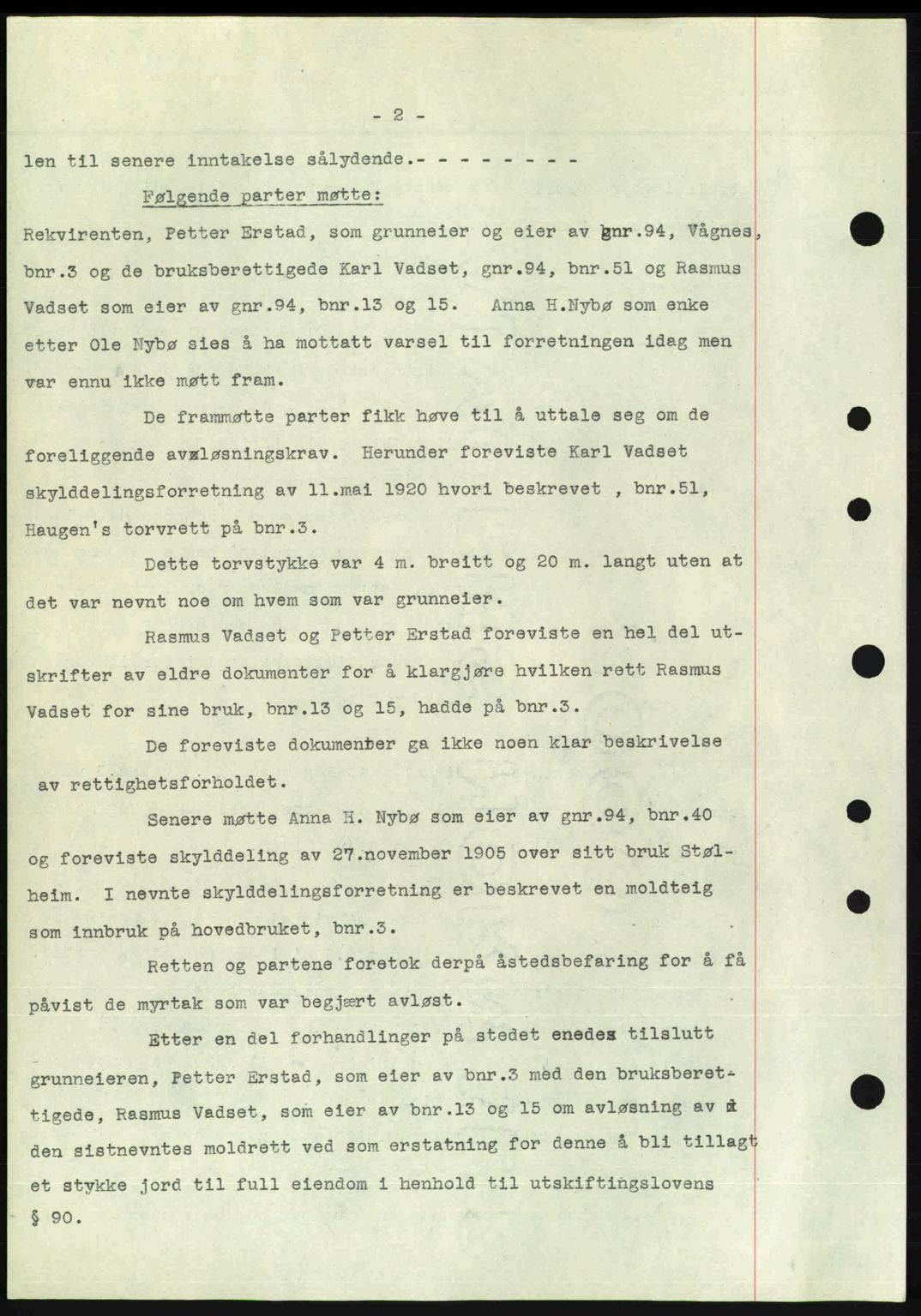 Nordre Sunnmøre sorenskriveri, AV/SAT-A-0006/1/2/2C/2Ca: Mortgage book no. A24, 1947-1947, Diary no: : 309/1947