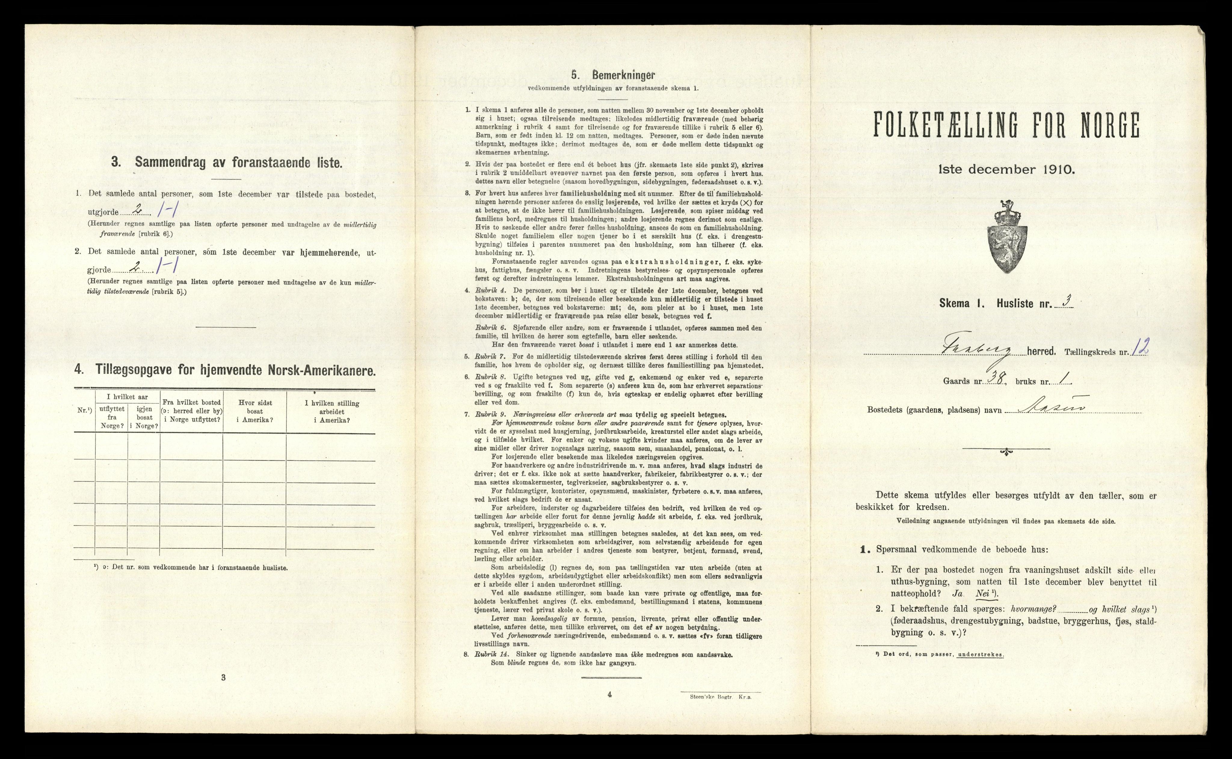 RA, 1910 census for Fåberg, 1910, p. 1250