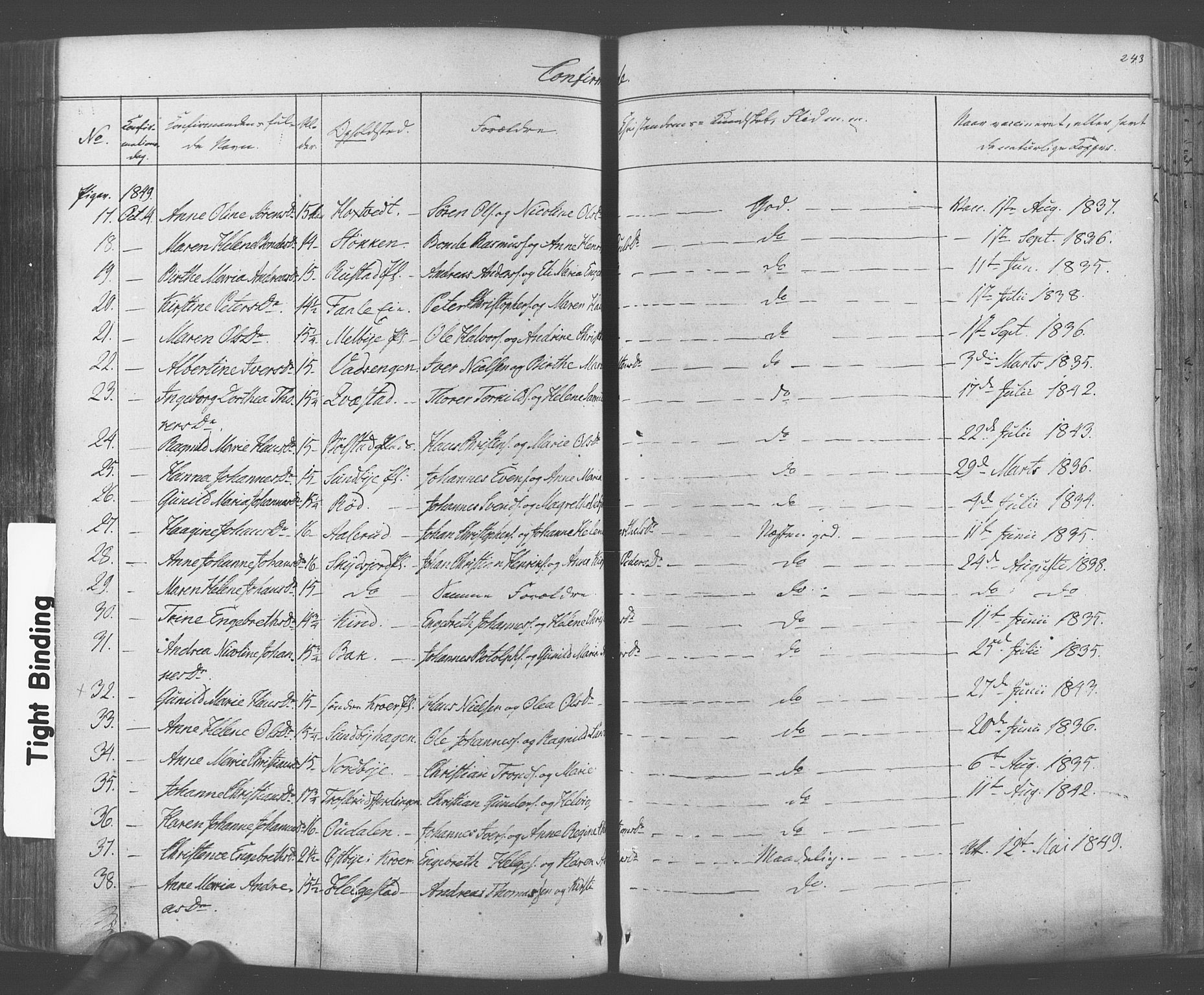 Ås prestekontor Kirkebøker, AV/SAO-A-10894/F/Fa/L0006: Parish register (official) no. I 6, 1841-1853, p. 242-243