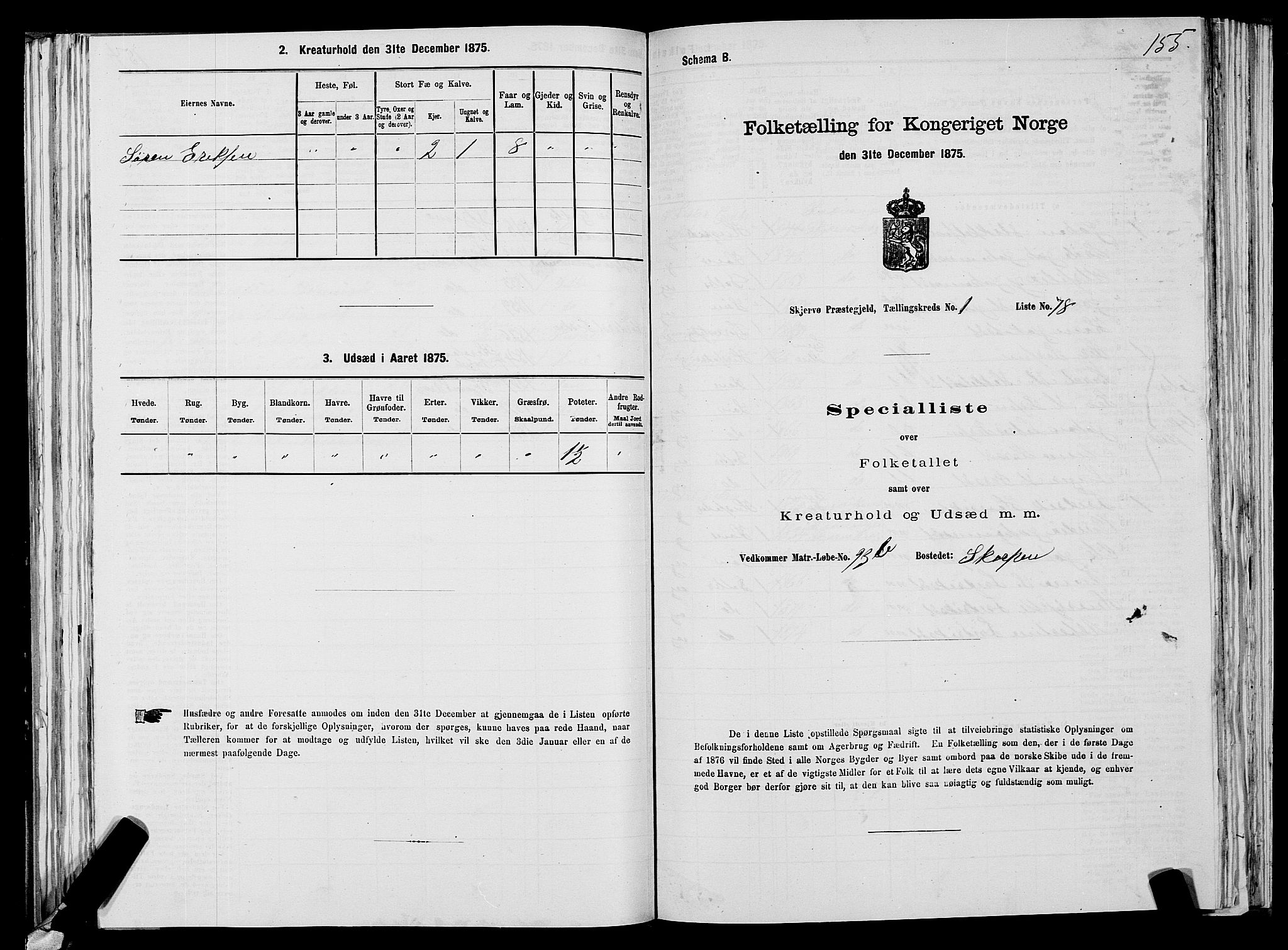 SATØ, 1875 census for 1941P Skjervøy, 1875, p. 1155