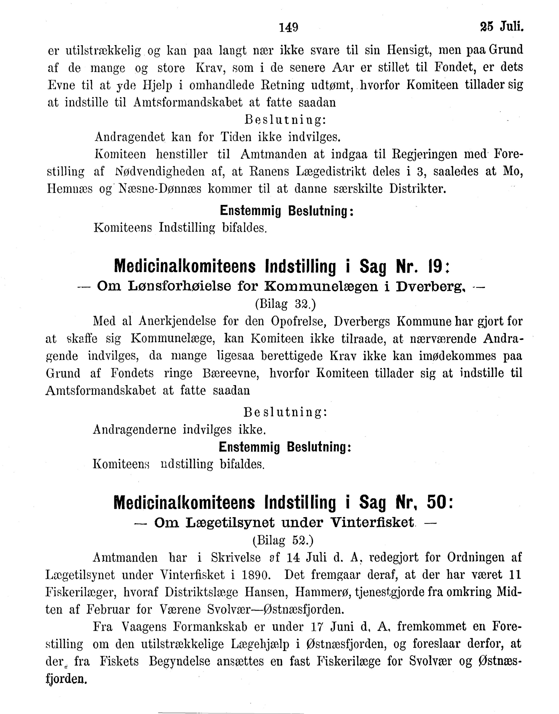 Nordland Fylkeskommune. Fylkestinget, AIN/NFK-17/176/A/Ac/L0015: Fylkestingsforhandlinger 1886-1890, 1886-1890