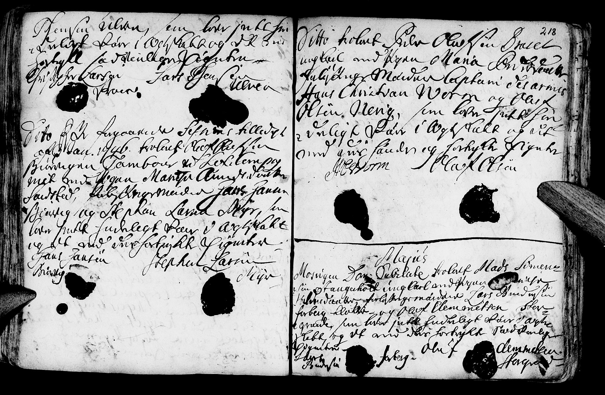 Ministerialprotokoller, klokkerbøker og fødselsregistre - Nord-Trøndelag, SAT/A-1458/722/L0215: Parish register (official) no. 722A02, 1718-1755, p. 218