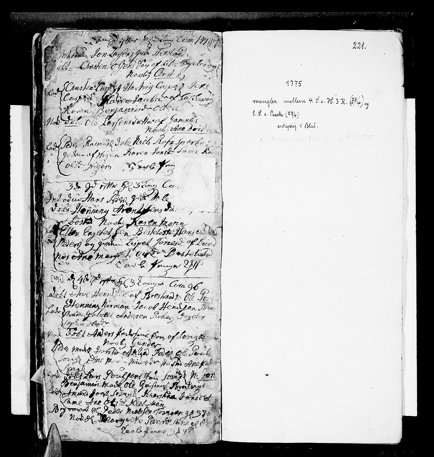 Trondenes sokneprestkontor, SATØ/S-1319/H/Ha/L0001kirke: Parish register (official) no. 1, 1744-1777, p. 221