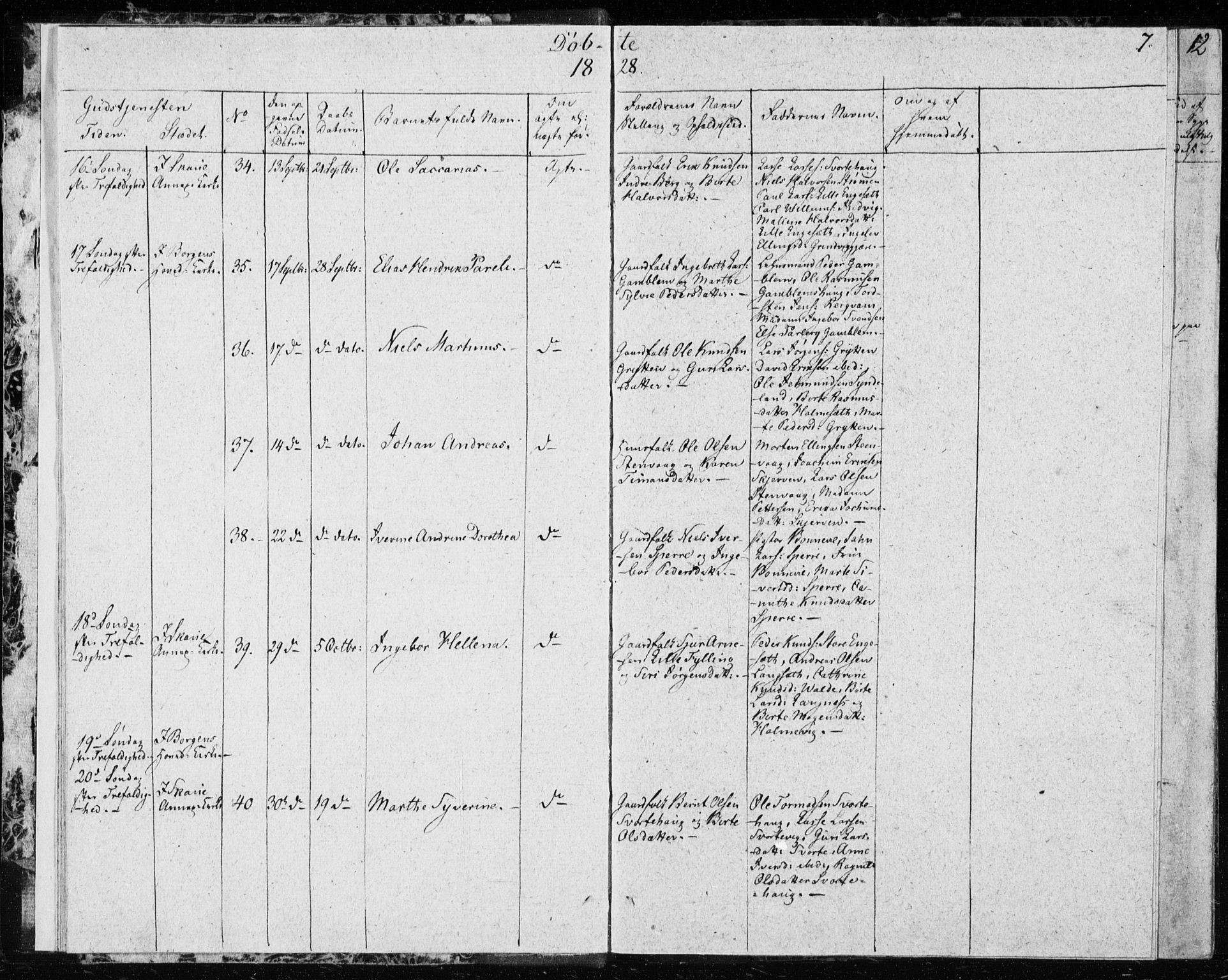 Ministerialprotokoller, klokkerbøker og fødselsregistre - Møre og Romsdal, SAT/A-1454/528/L0413: Curate's parish register no. 528B01, 1828-1832, p. 7