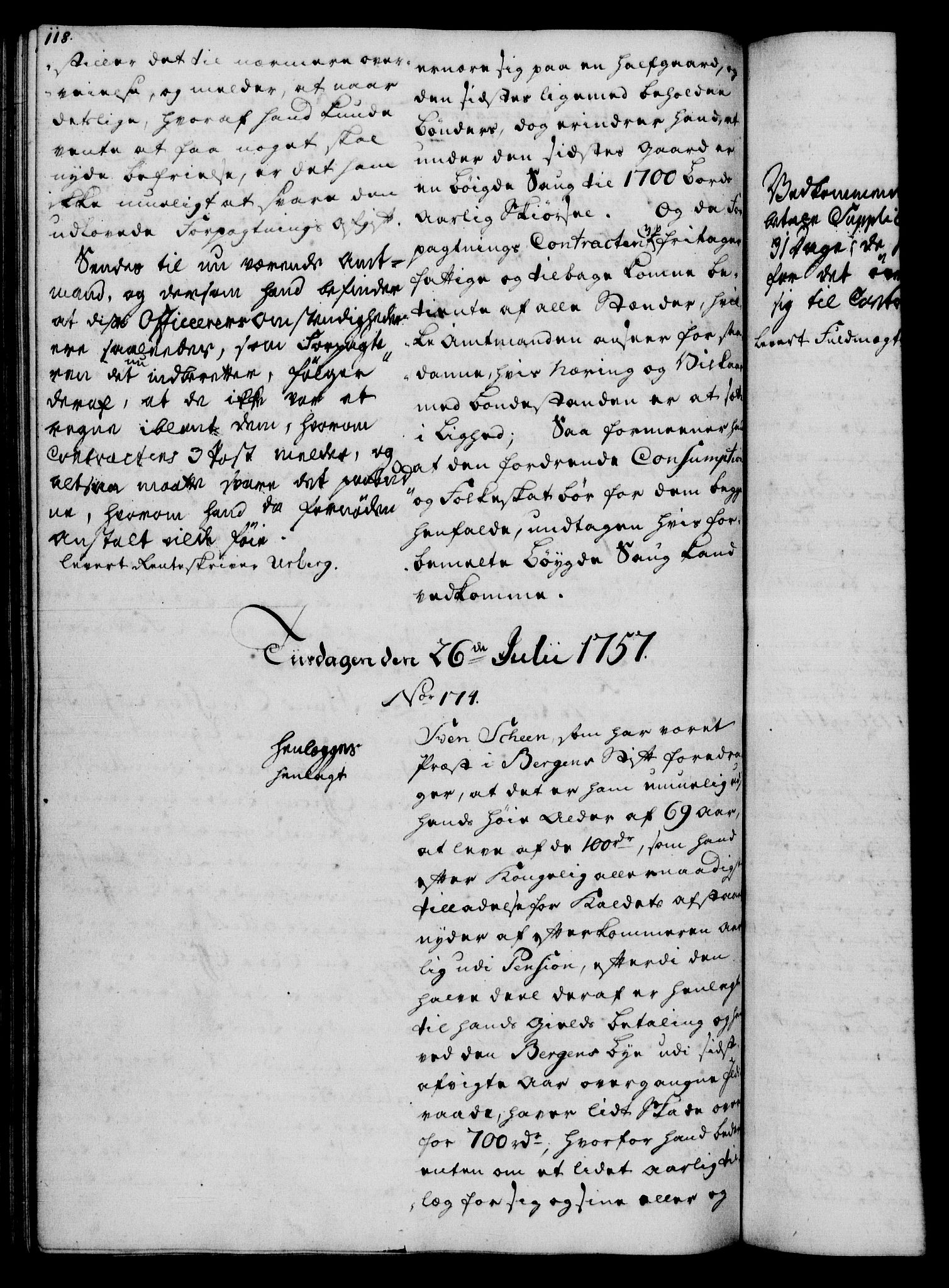 Rentekammeret, Kammerkanselliet, AV/RA-EA-3111/G/Gh/Gha/L0034: Norsk ekstraktmemorialprotokoll (merket RK 53.79), 1756-1759, p. 118