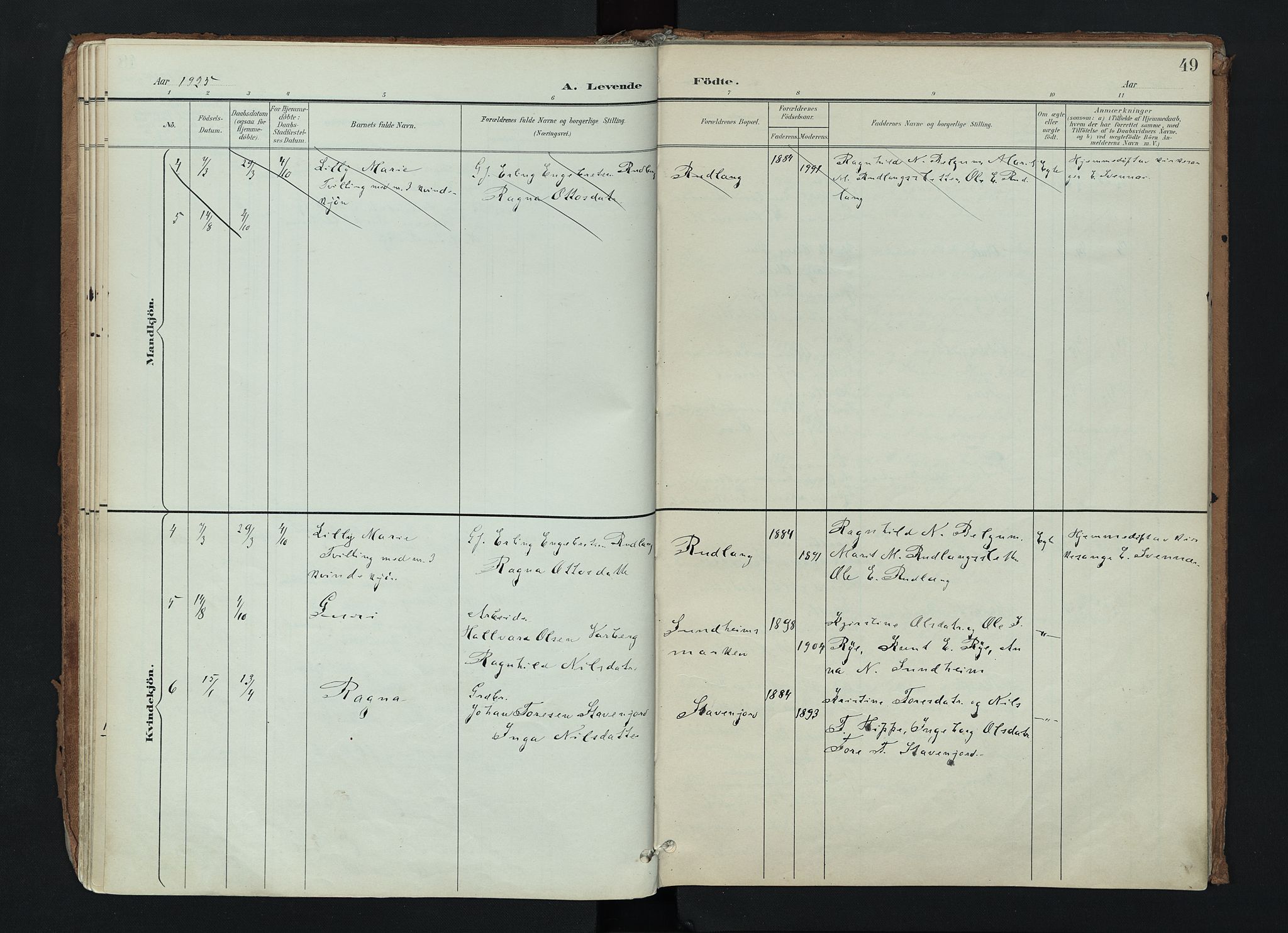 Nord-Aurdal prestekontor, SAH/PREST-132/H/Ha/Haa/L0017: Parish register (official) no. 17, 1897-1926, p. 49
