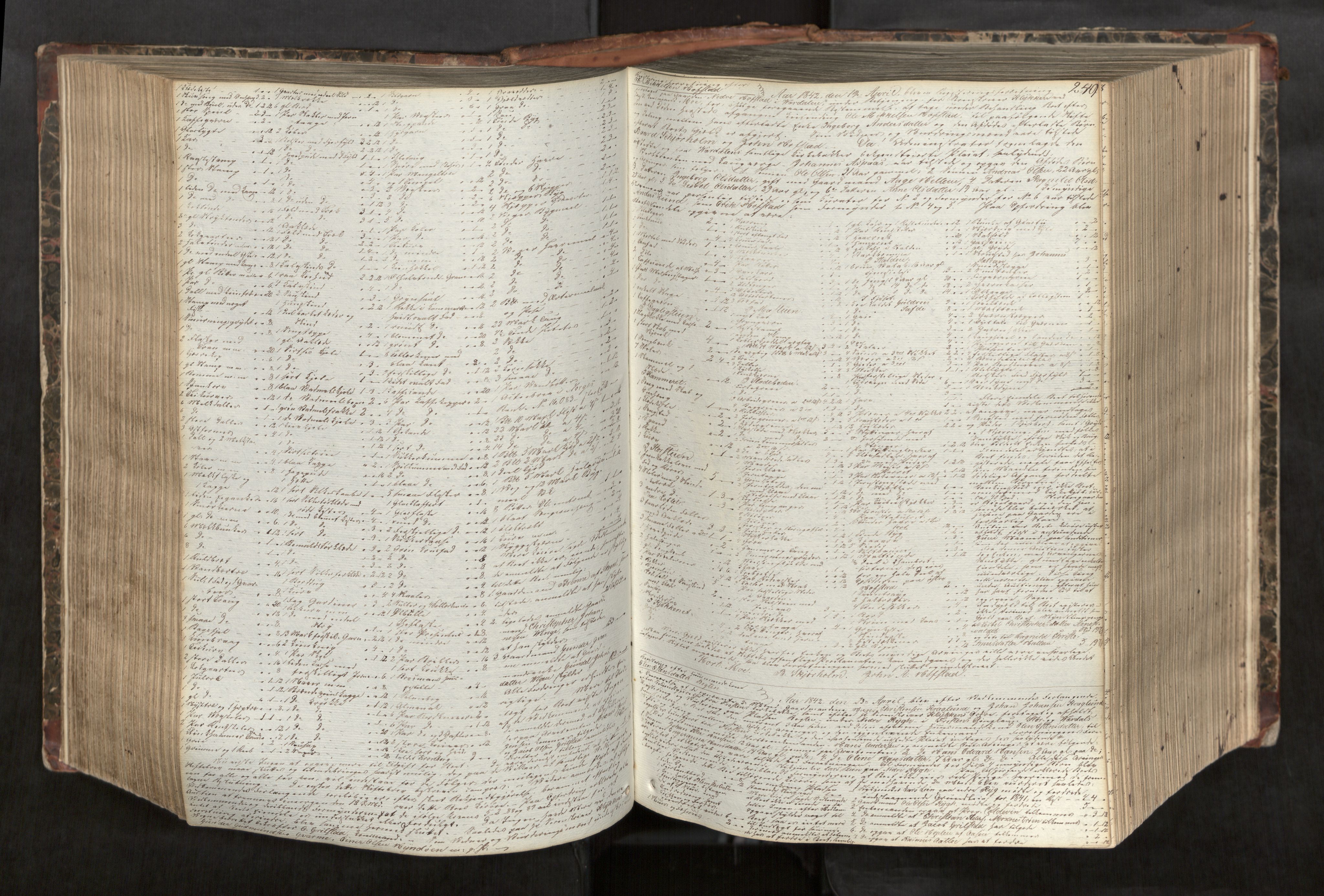 Stjør- og Verdal sorenskriveri, AV/SAT-A-4167/1/3/3Ca/L0002: Skifteregistreringsprotokoll, 1837-1849, p. 249
