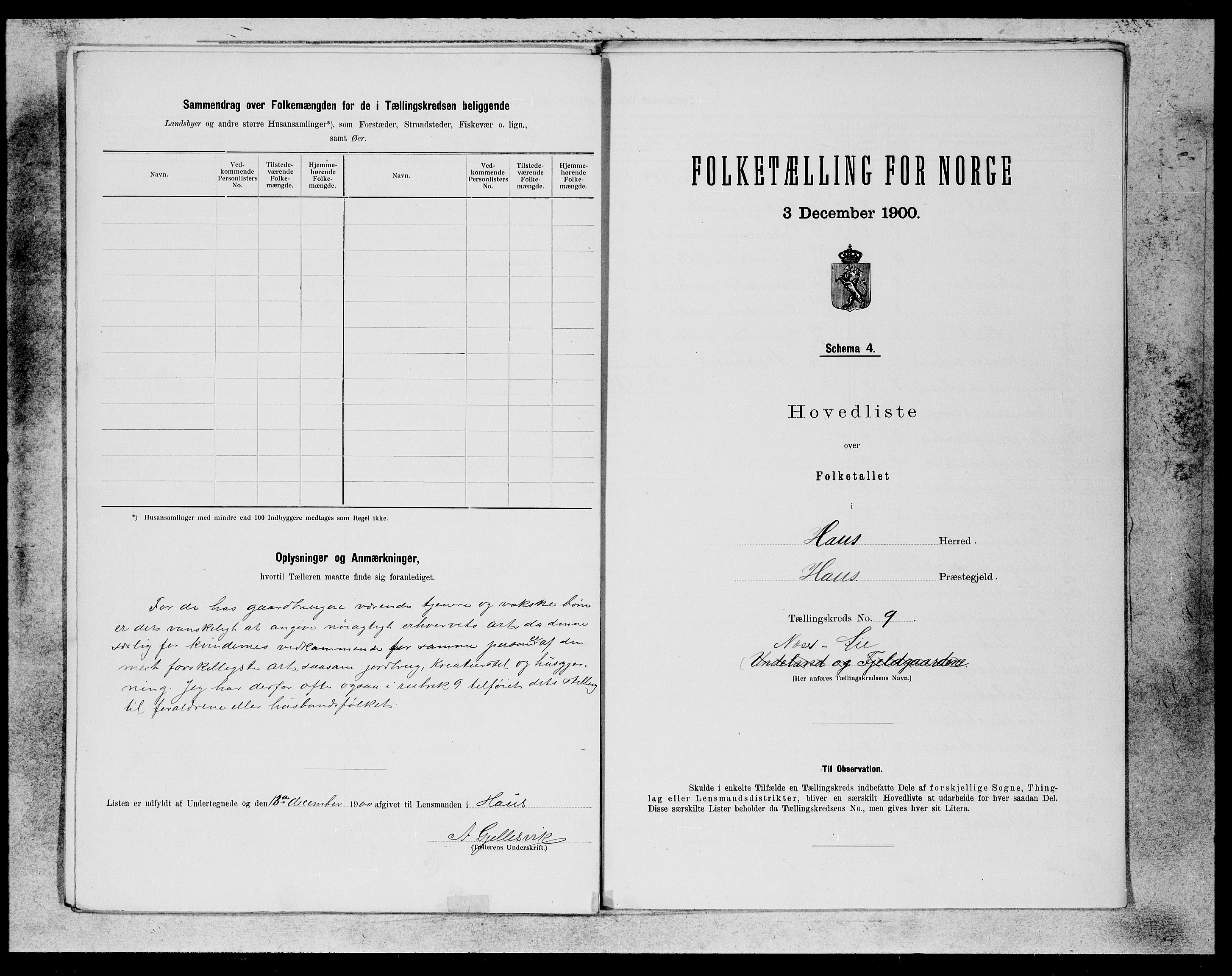 SAB, 1900 census for Haus, 1900, p. 17