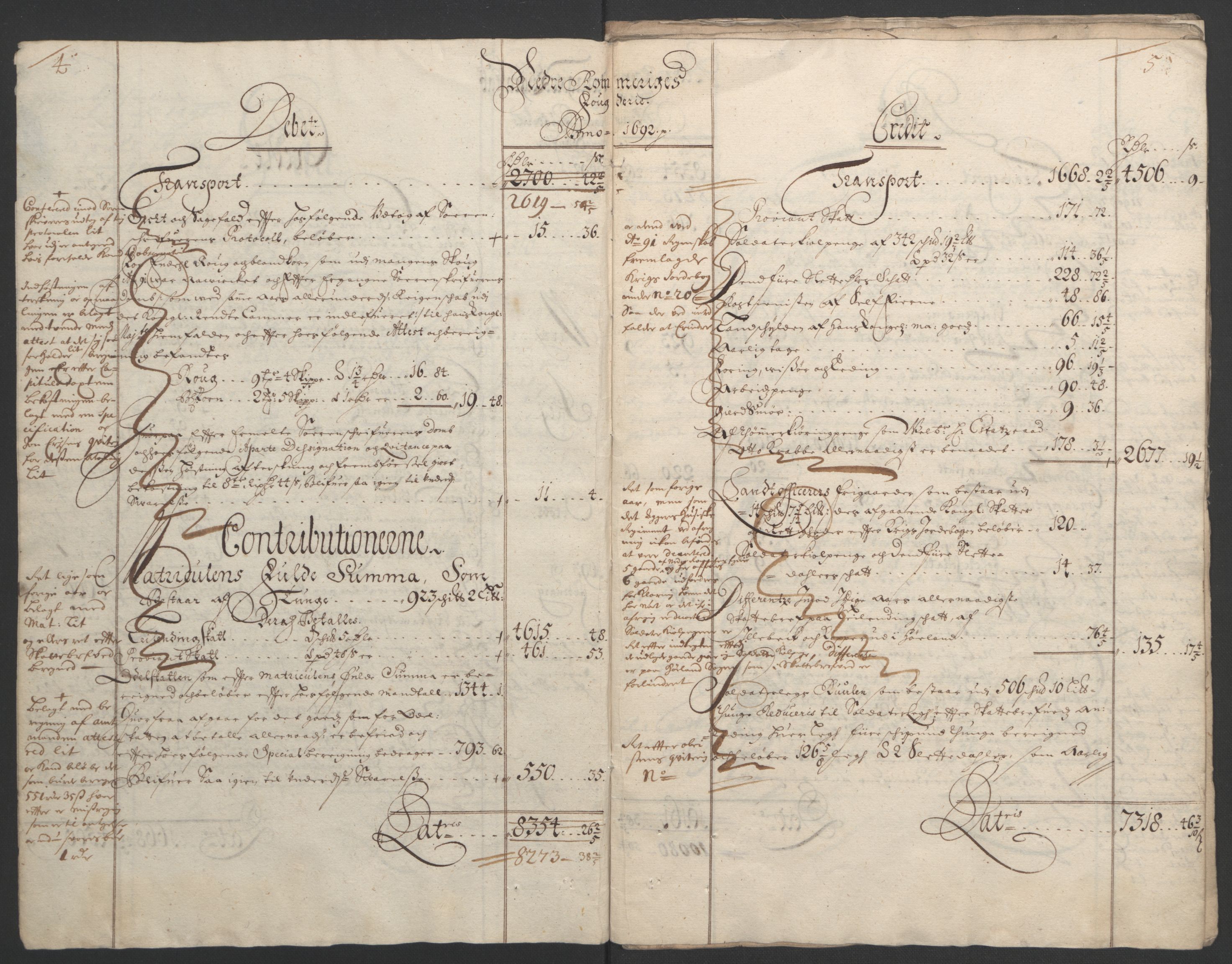 Rentekammeret inntil 1814, Reviderte regnskaper, Fogderegnskap, RA/EA-4092/R11/L0577: Fogderegnskap Nedre Romerike, 1692, p. 6