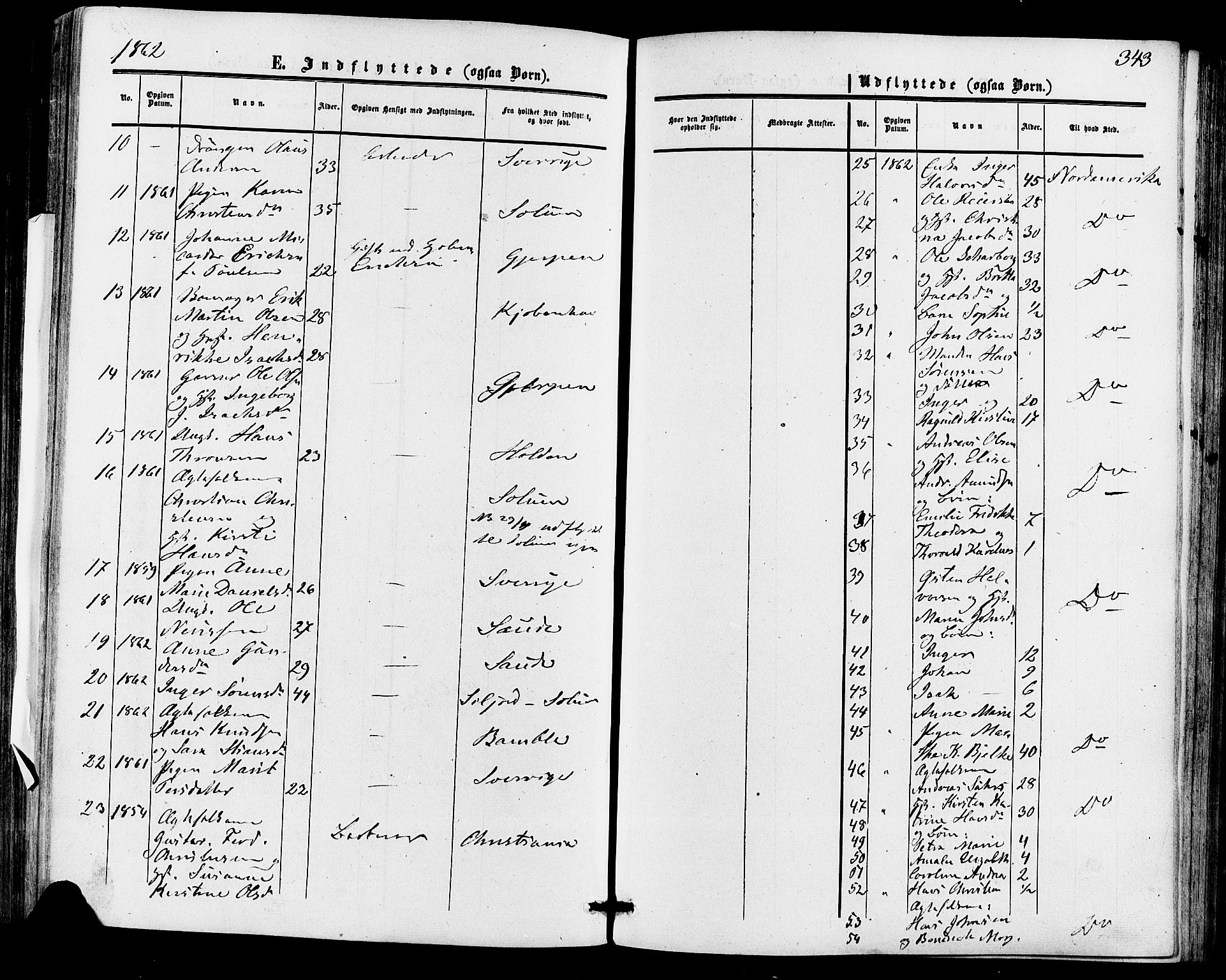 Skien kirkebøker, SAKO/A-302/F/Fa/L0007: Parish register (official) no. 7, 1856-1865, p. 343
