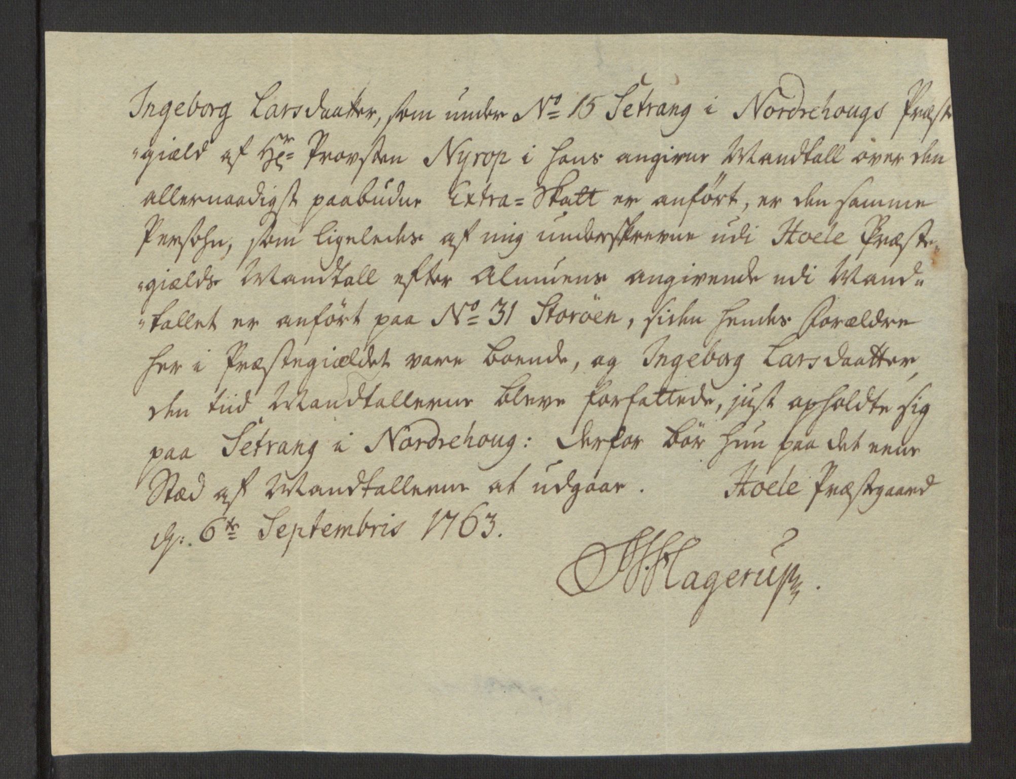 Rentekammeret inntil 1814, Reviderte regnskaper, Fogderegnskap, AV/RA-EA-4092/R23/L1565: Ekstraskatten Ringerike og Hallingdal, 1762-1763, p. 360