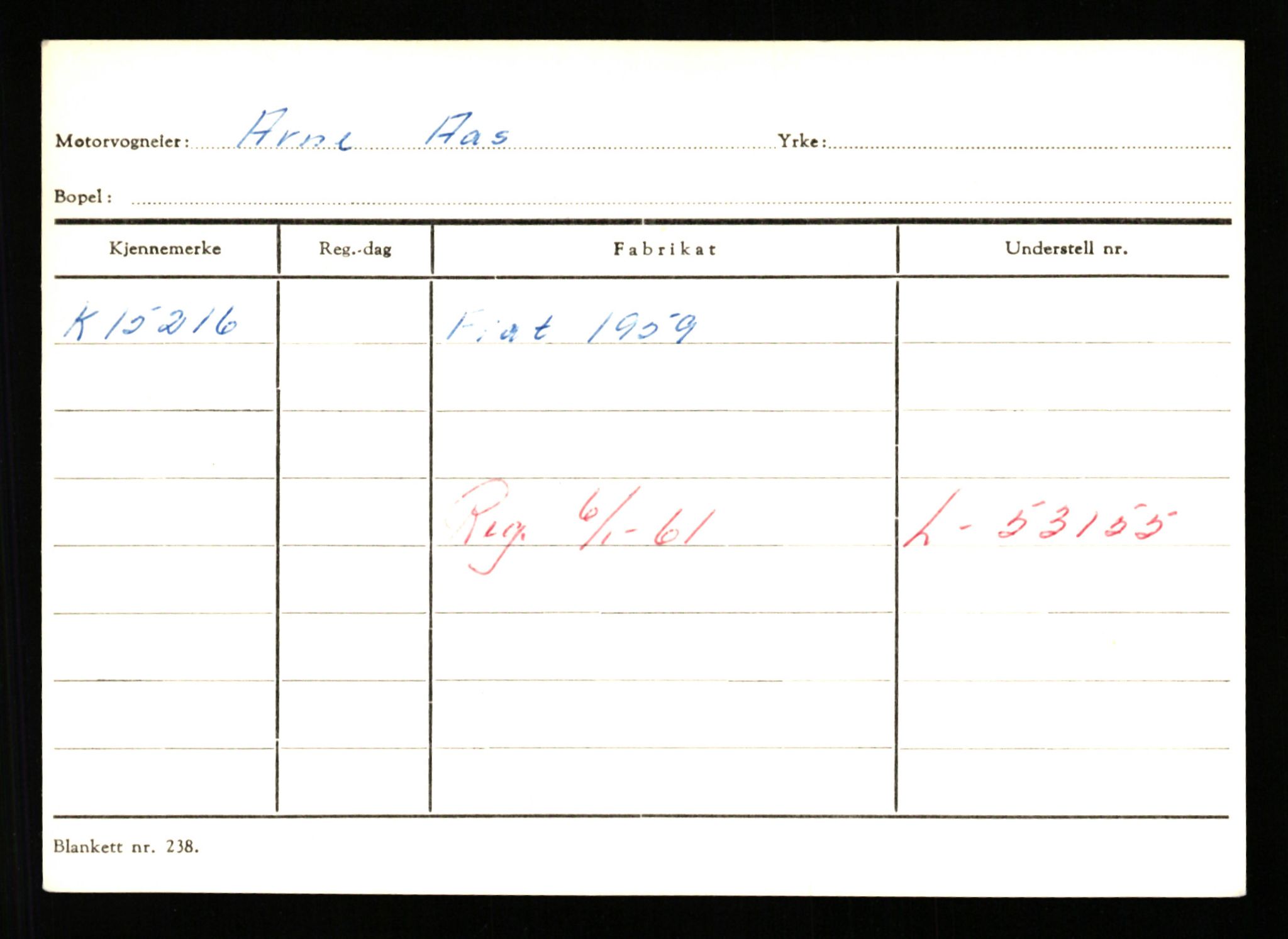 Stavanger trafikkstasjon, SAST/A-101942/0/G/L0003: Registreringsnummer: 10466 - 15496, 1930-1971, p. 3004