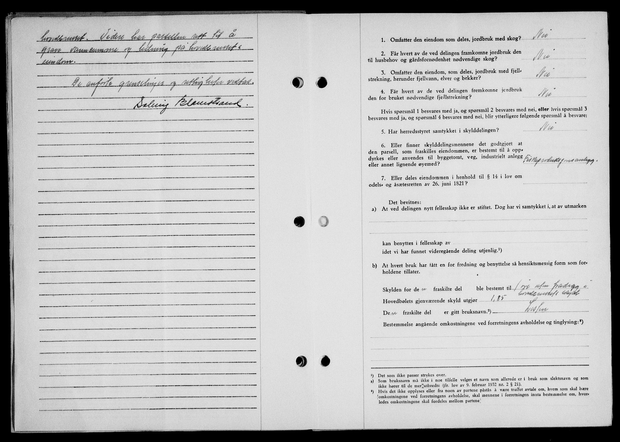 Lofoten sorenskriveri, AV/SAT-A-0017/1/2/2C/L0025a: Mortgage book no. 25a, 1950-1951, Diary no: : 3232/1950