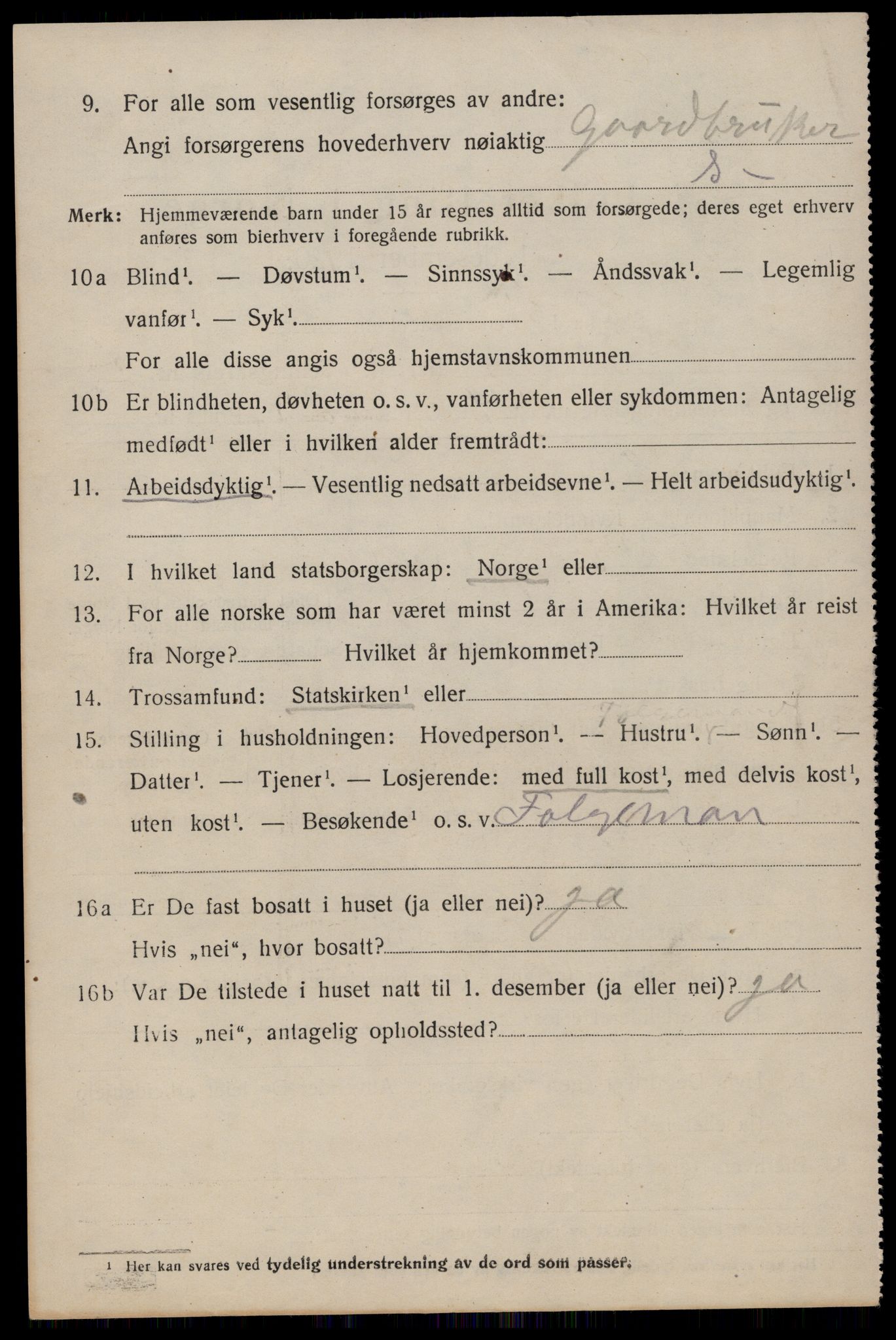 SAST, 1920 census for Håland, 1920, p. 6336