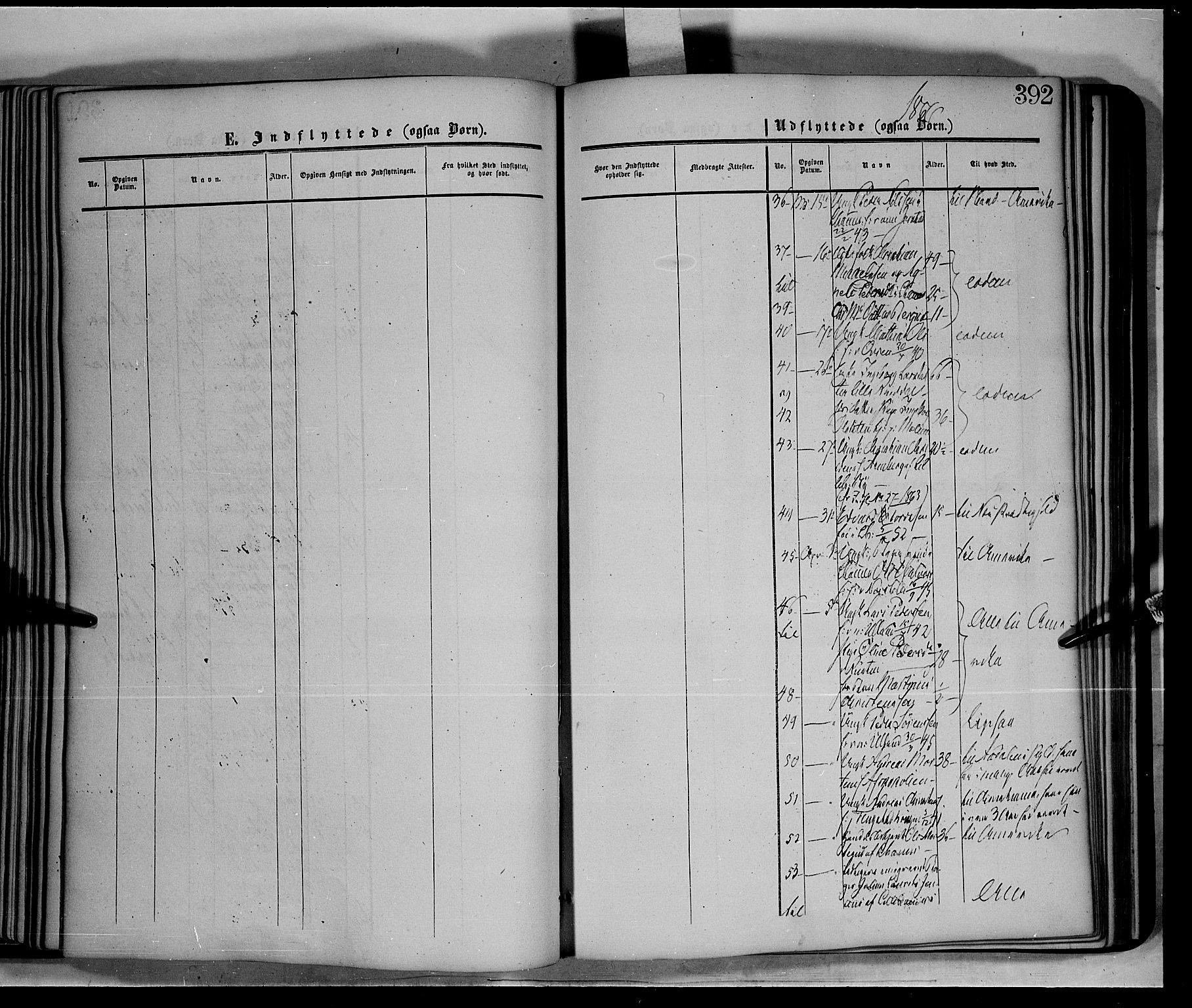 Fåberg prestekontor, SAH/PREST-086/H/Ha/Haa/L0006: Parish register (official) no. 6B, 1855-1867, p. 392