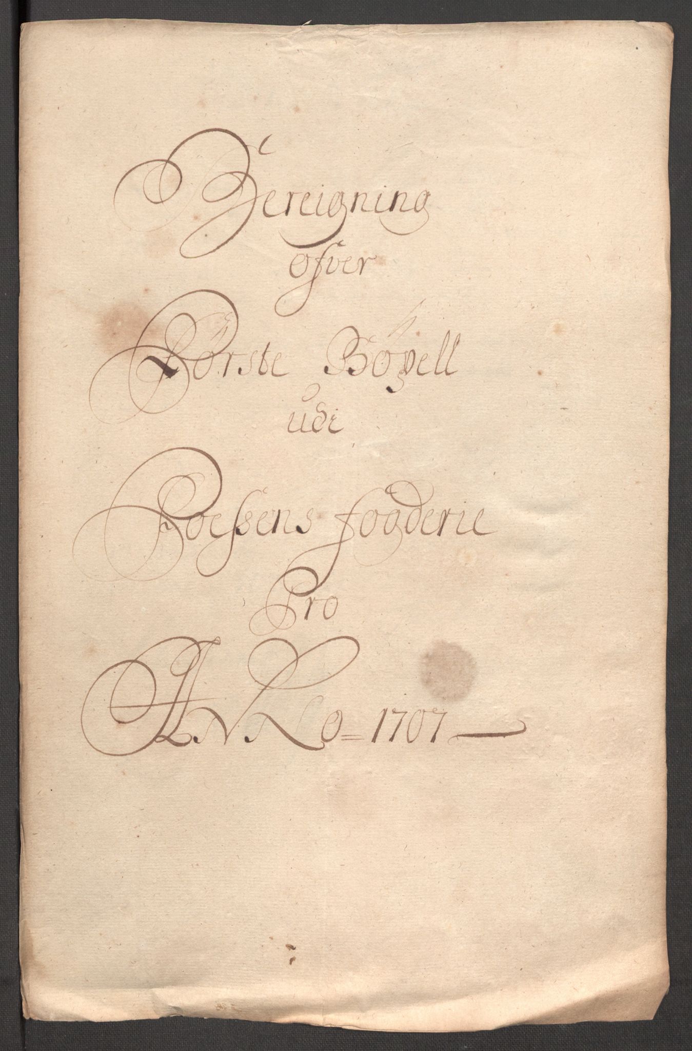 Rentekammeret inntil 1814, Reviderte regnskaper, Fogderegnskap, RA/EA-4092/R57/L3857: Fogderegnskap Fosen, 1706-1707, p. 383