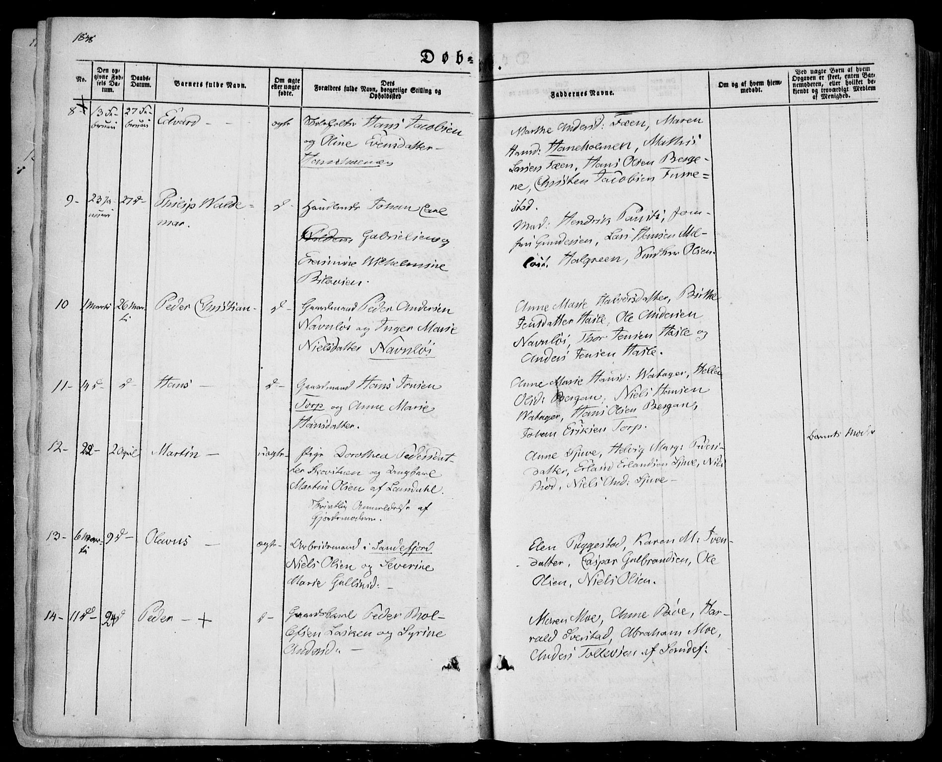Sandar kirkebøker, SAKO/A-243/F/Fa/L0006: Parish register (official) no. 6, 1847-1860, p. 6b