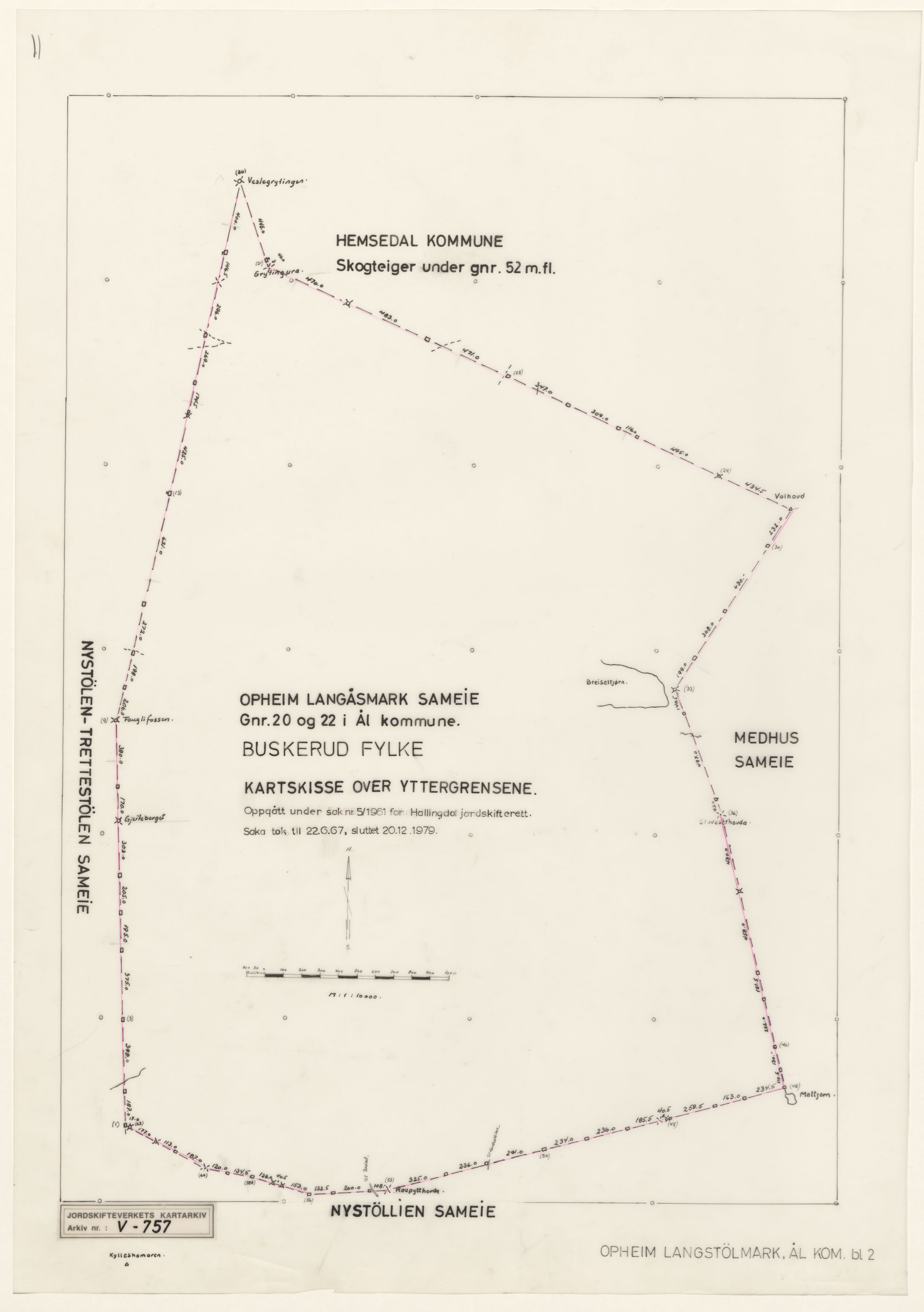 Jordskifteverkets kartarkiv, RA/S-3929/T, 1859-1988, p. 1045