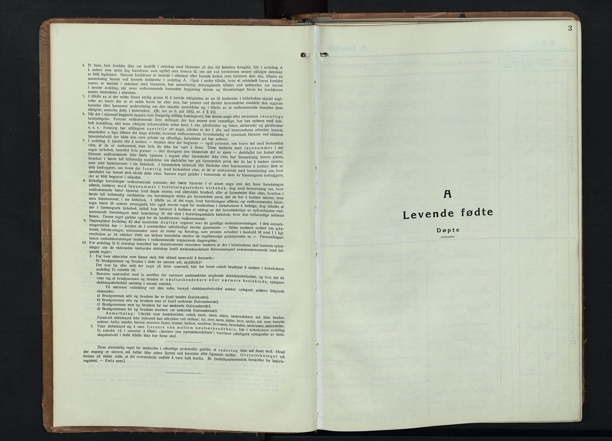 Nordre Land prestekontor, SAH/PREST-124/H/Ha/Hab/L0004: Parish register (copy) no. 4, 1935-1954, p. 3