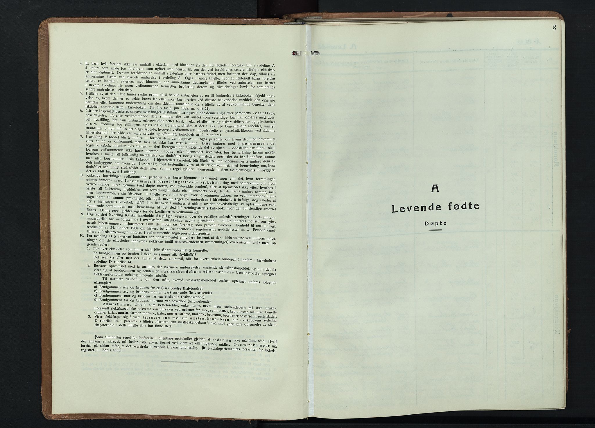 Nordre Land prestekontor, AV/SAH-PREST-124/H/Ha/Hab/L0004: Parish register (copy) no. 4, 1935-1954, p. 3