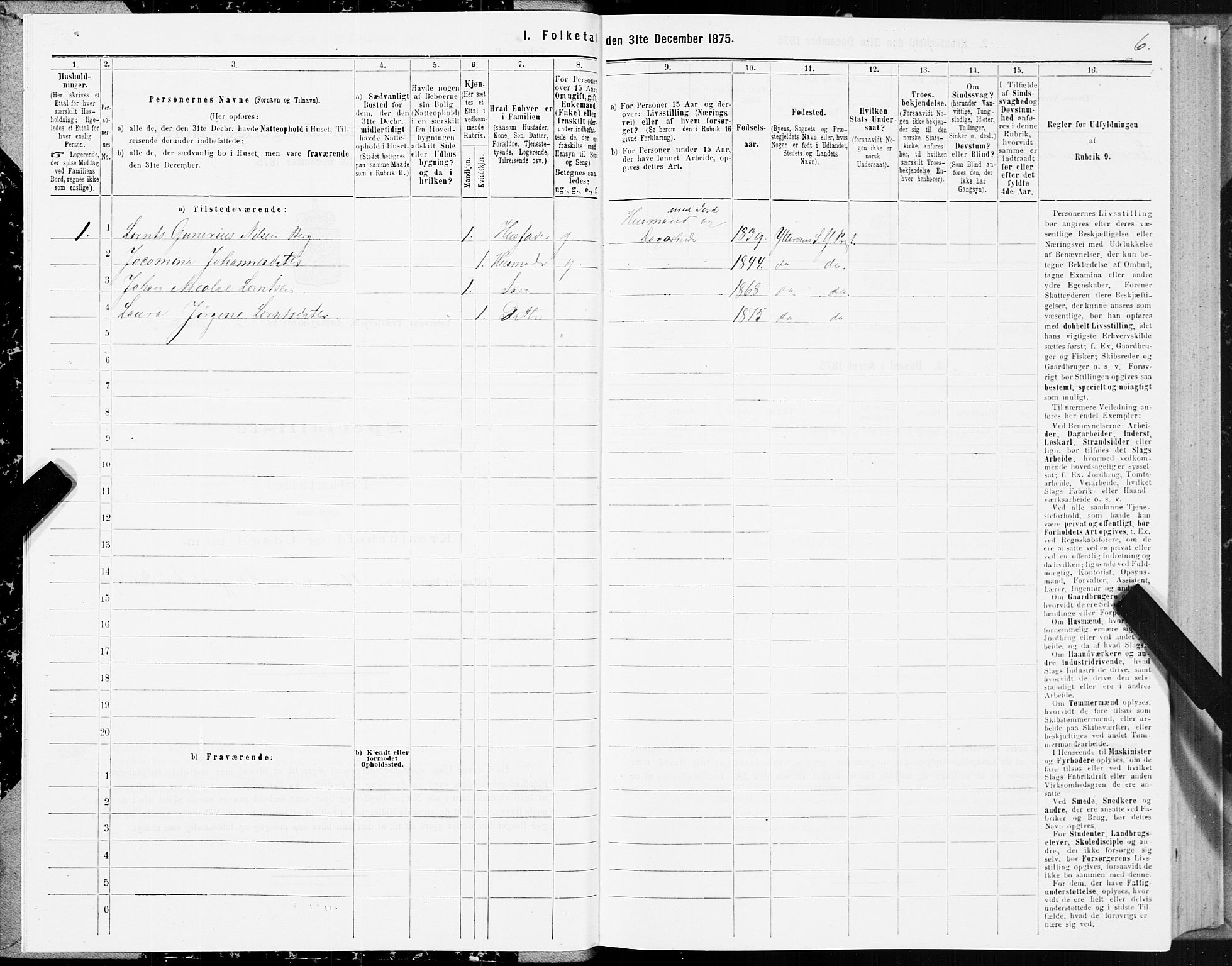 SAT, 1875 census for 1722P Ytterøy, 1875, p. 2006