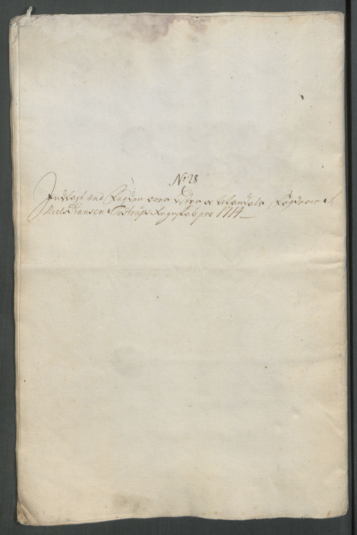 Rentekammeret inntil 1814, Reviderte regnskaper, Fogderegnskap, RA/EA-4092/R43/L2558: Fogderegnskap Lista og Mandal, 1714, p. 208