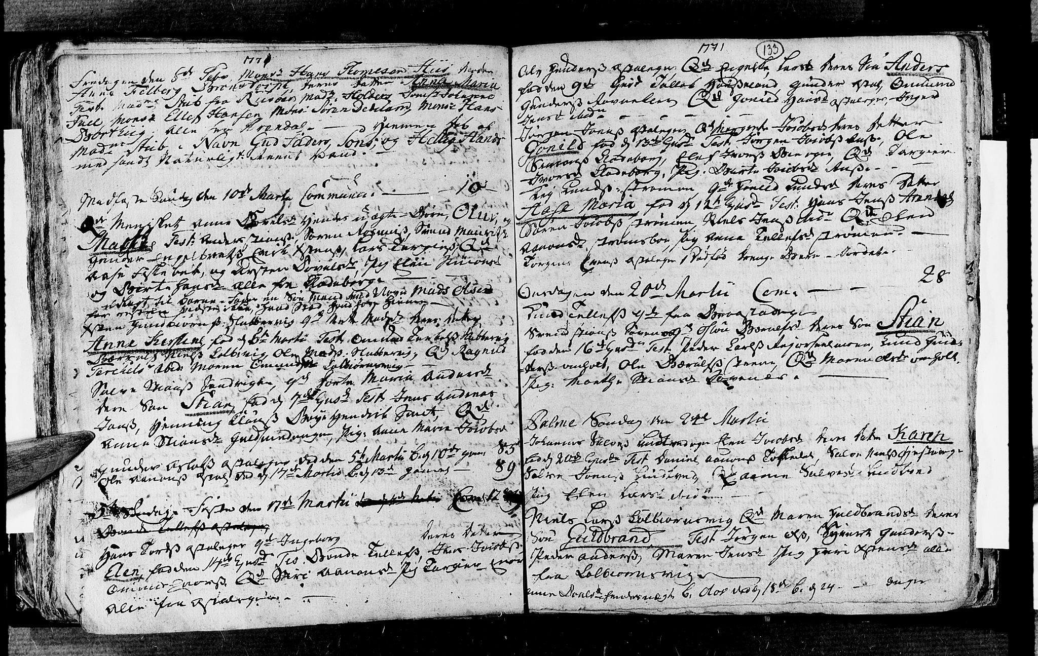 Øyestad sokneprestkontor, AV/SAK-1111-0049/F/Fa/L0006: Parish register (official) no. A 6, 1758-1776, p. 133