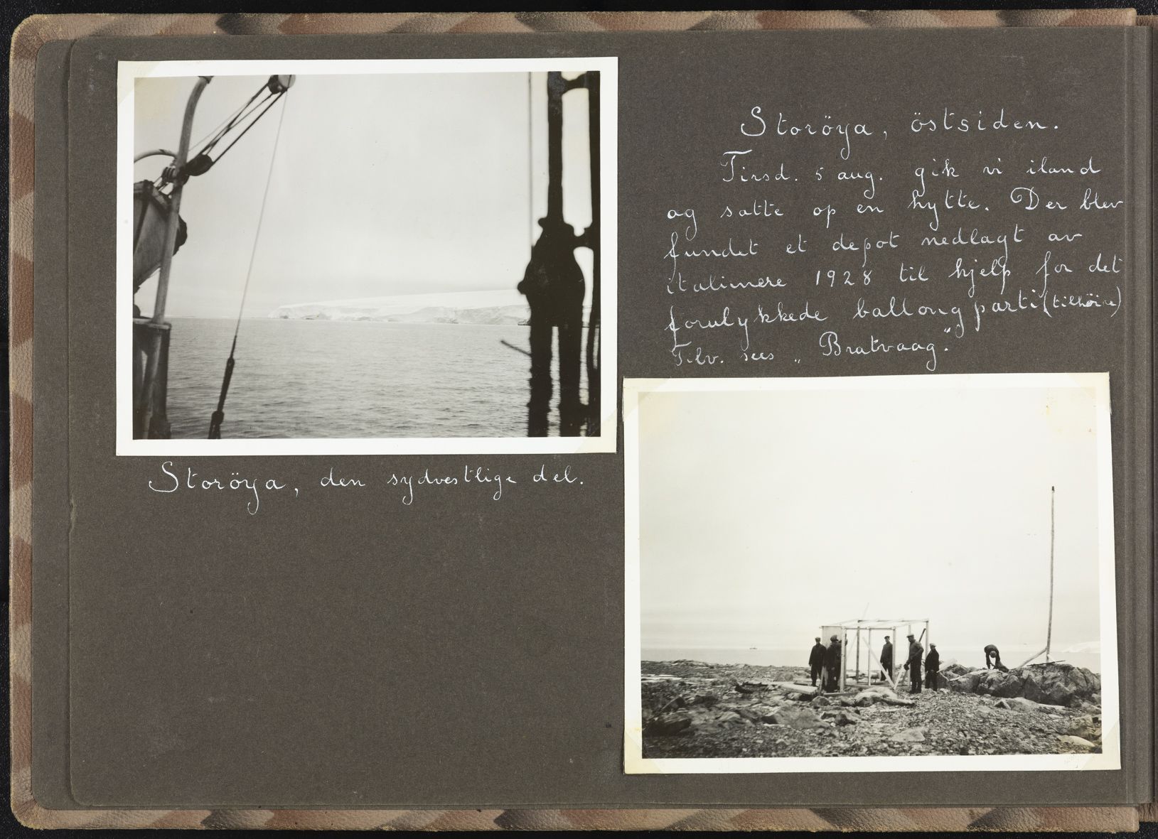 Sørensen, Adolf, AAKS/PA-2238/U/L0002: Fotoalbum fra Bratvaag-ekspedisjonen, 1930, p. 3