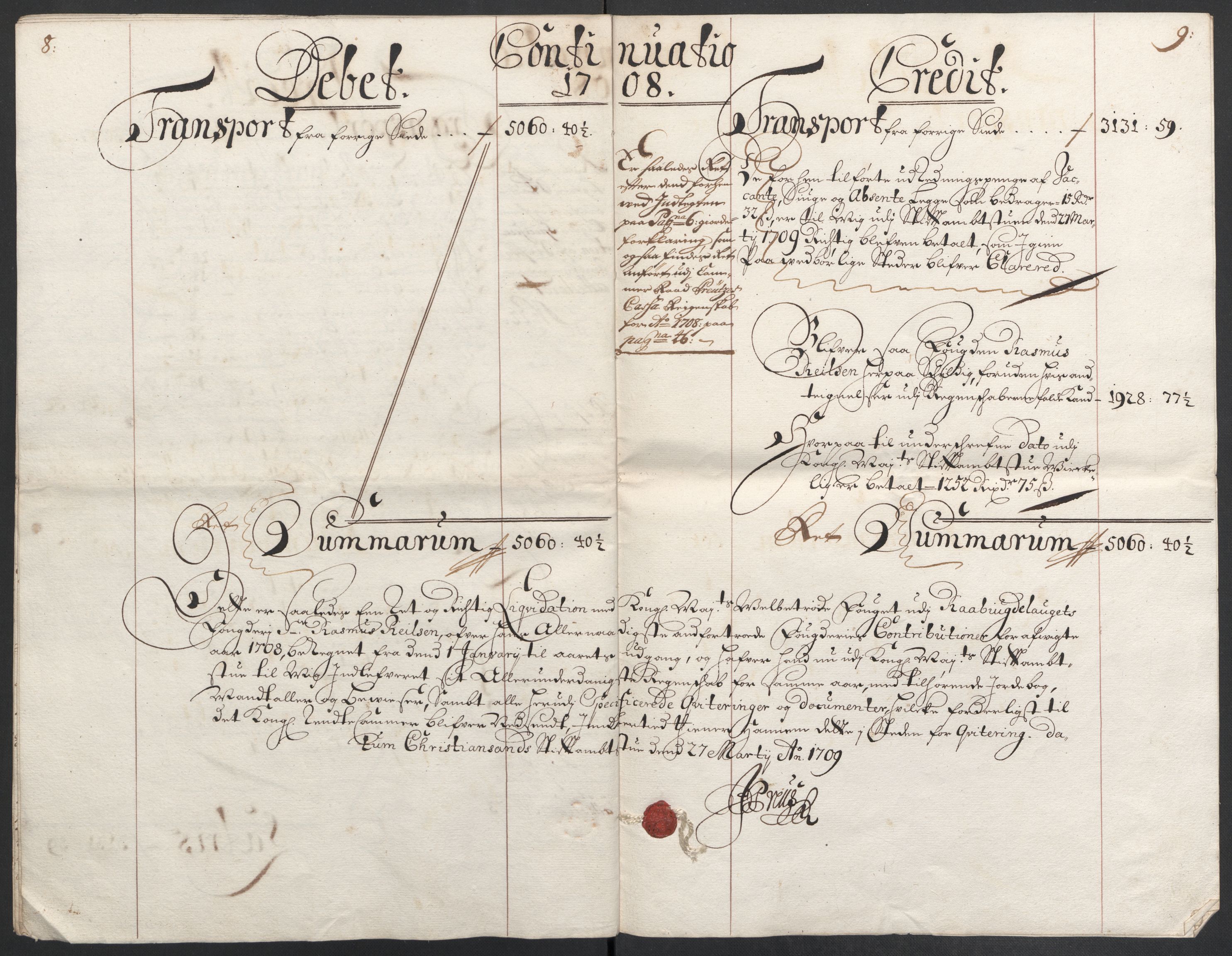 Rentekammeret inntil 1814, Reviderte regnskaper, Fogderegnskap, AV/RA-EA-4092/R40/L2448: Fogderegnskap Råbyggelag, 1706-1708, p. 299