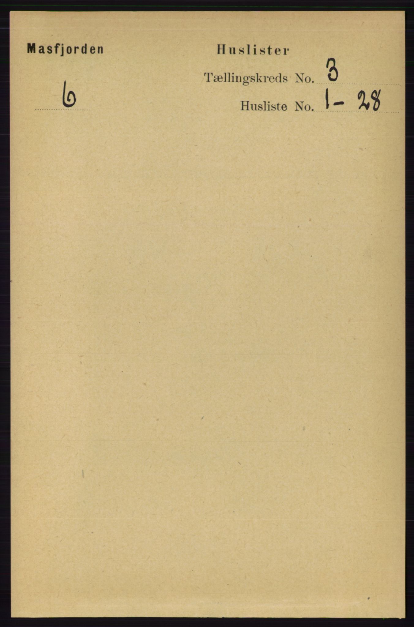 RA, 1891 census for 1266 Masfjorden, 1891, p. 495