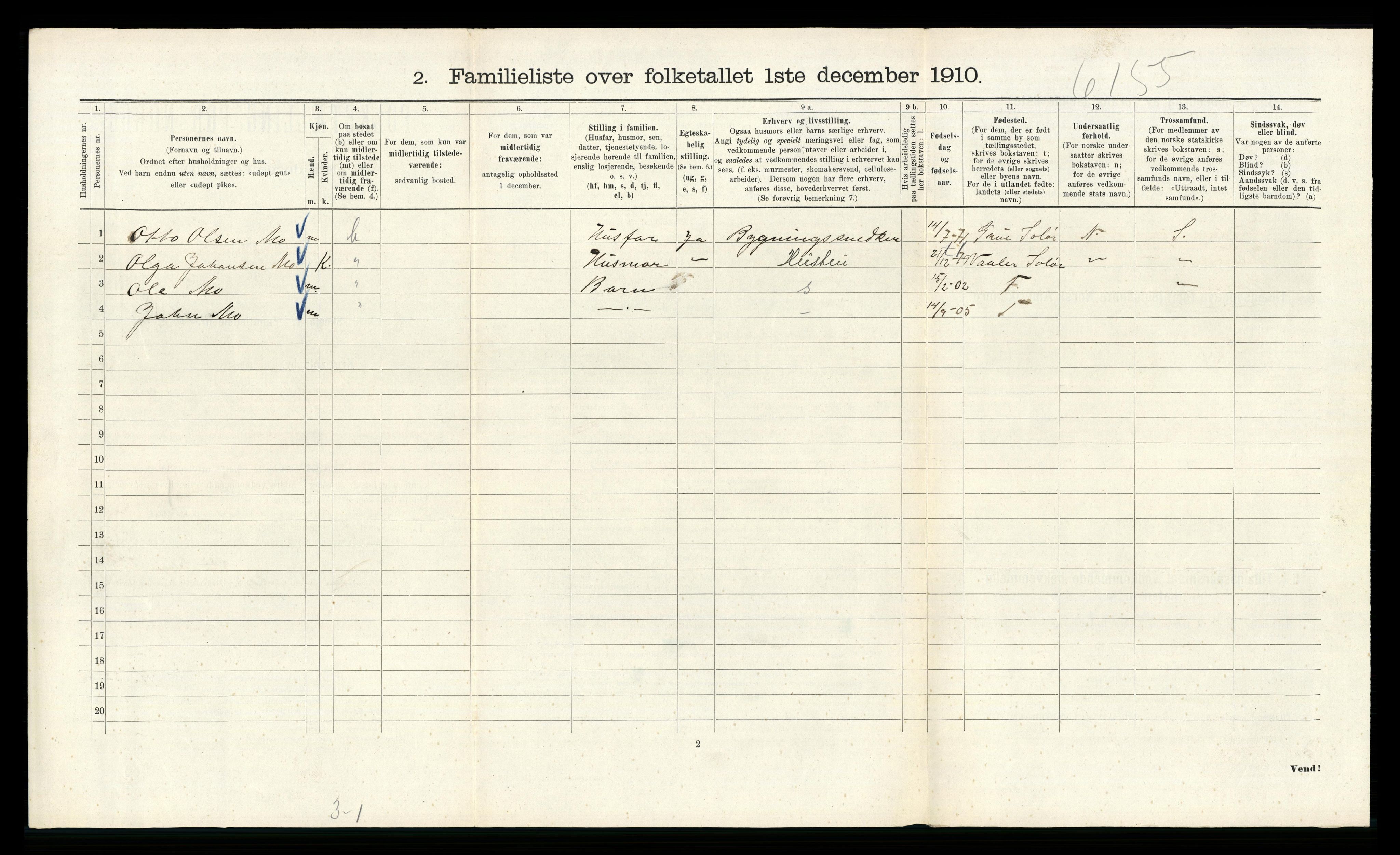 RA, 1910 census for Kristiania, 1910, p. 2296