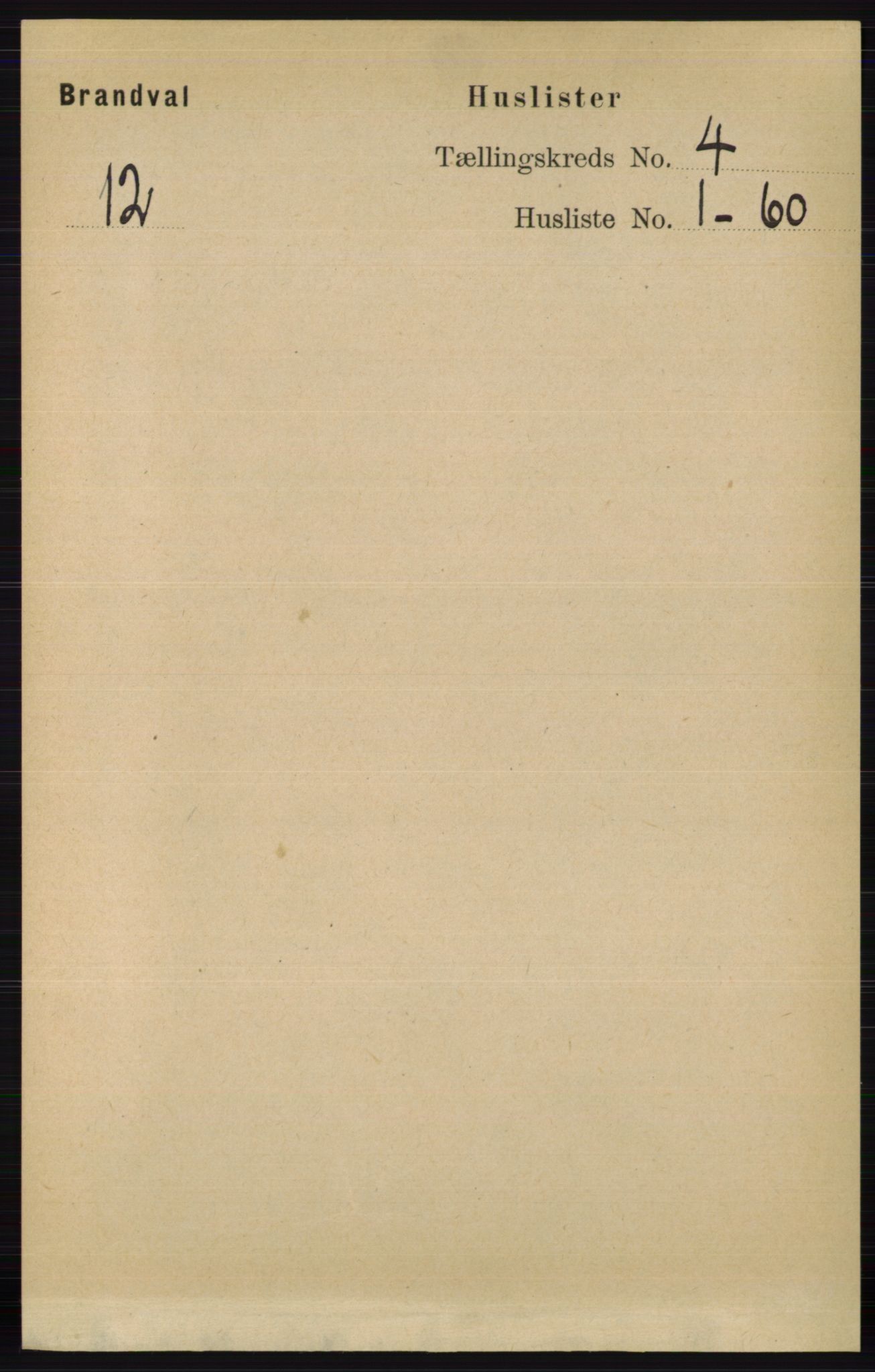 RA, 1891 census for 0422 Brandval, 1891, p. 1644