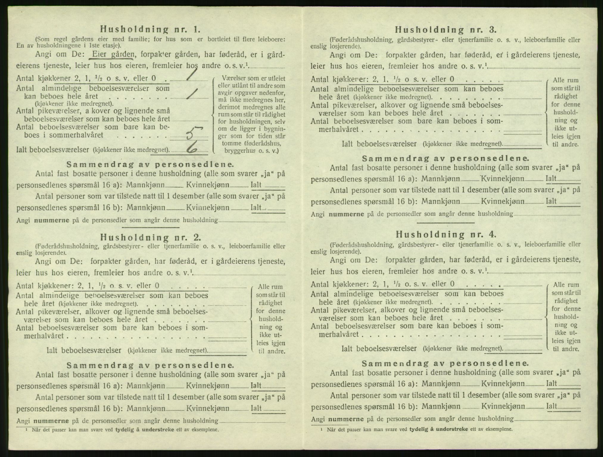 SAT, 1920 census for Skodje, 1920, p. 660