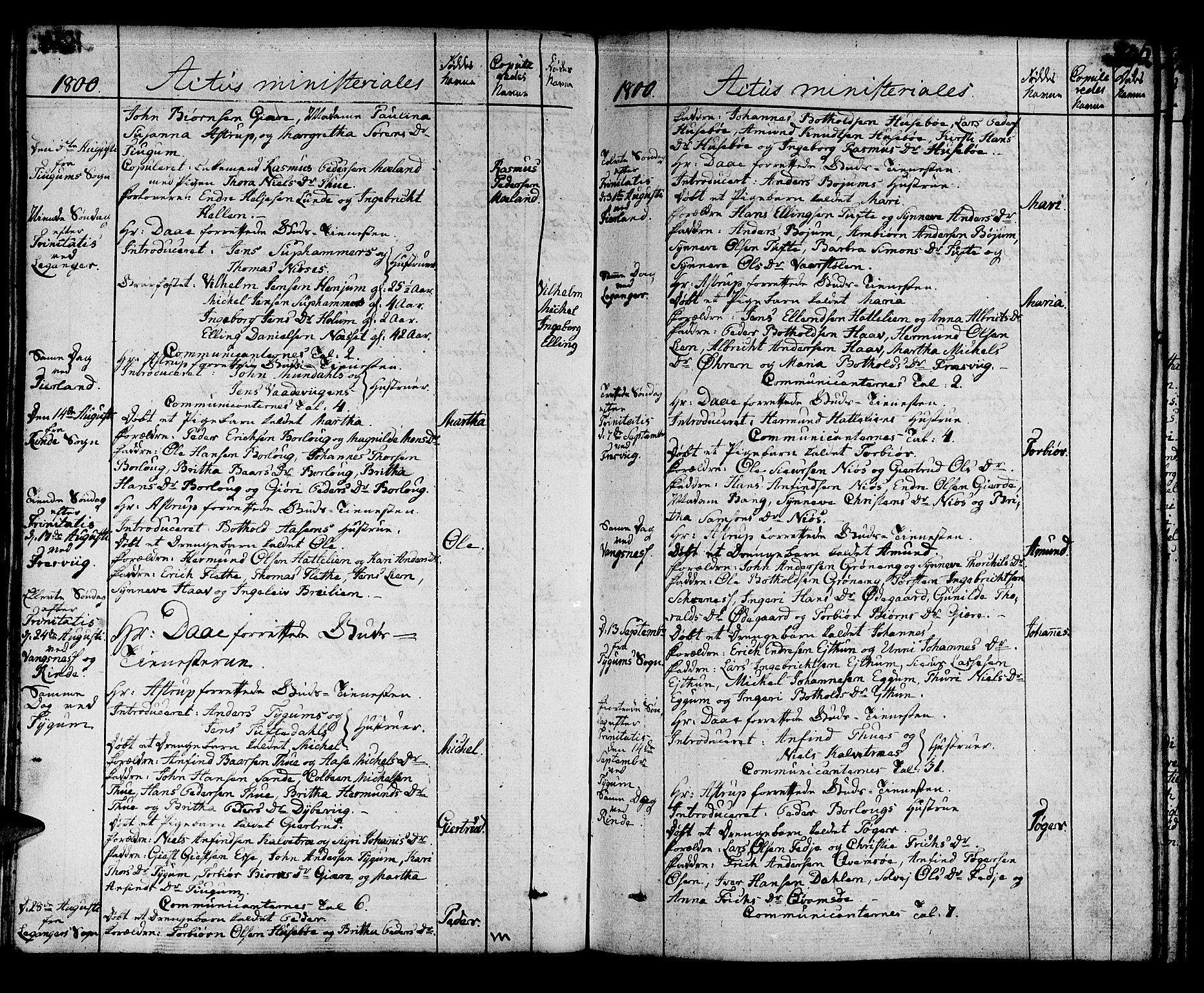 Leikanger sokneprestembete, AV/SAB-A-81001/H/Haa/Haaa/L0005: Parish register (official) no. A 5, 1792-1809, p. 135