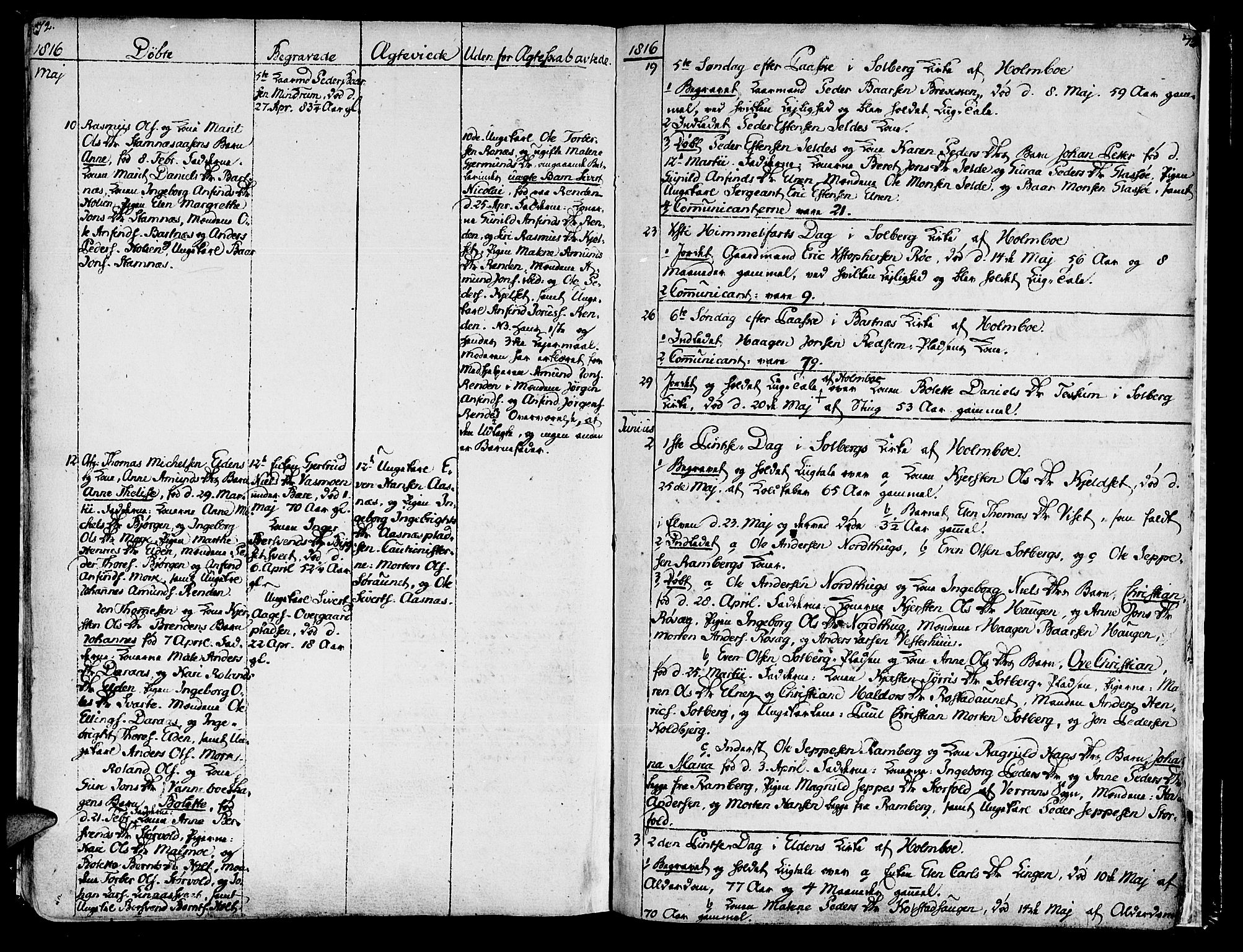 Ministerialprotokoller, klokkerbøker og fødselsregistre - Nord-Trøndelag, AV/SAT-A-1458/741/L0386: Parish register (official) no. 741A02, 1804-1816, p. 72-73