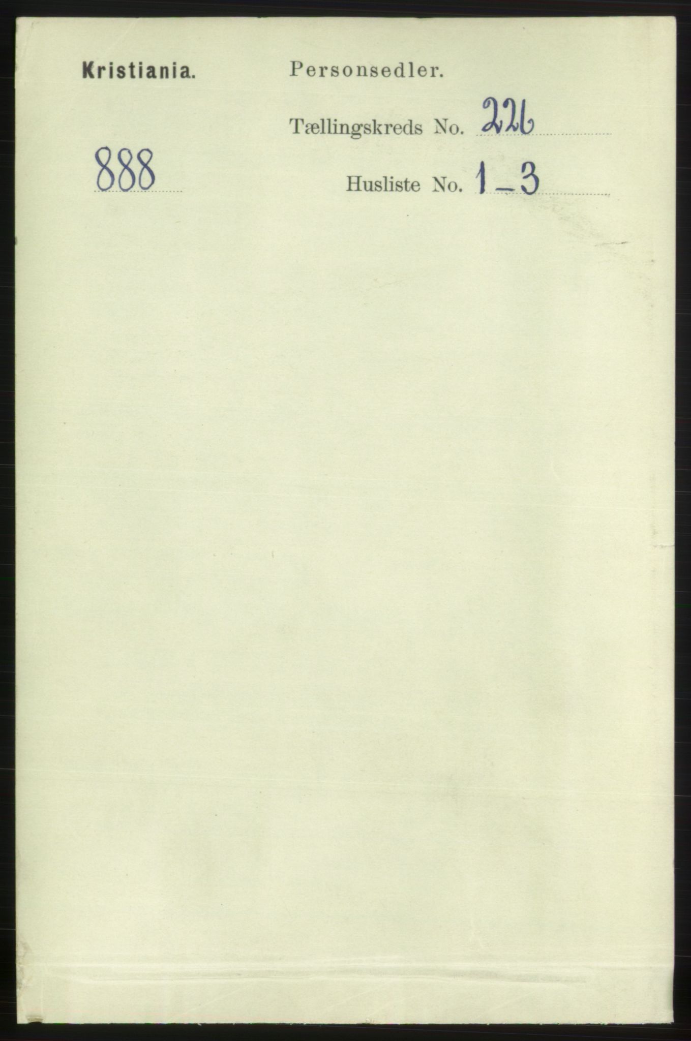 RA, 1891 census for 0301 Kristiania, 1891, p. 137423