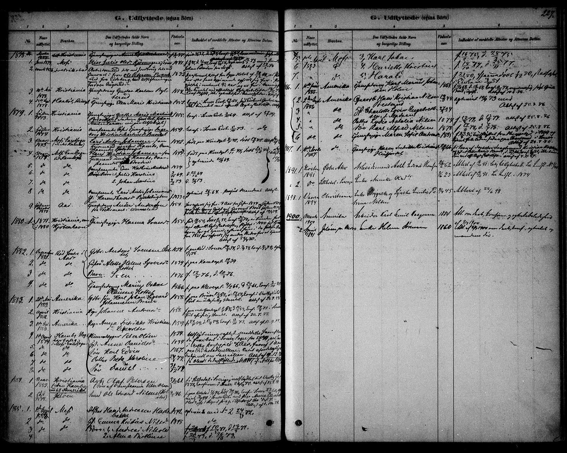 Vestby prestekontor Kirkebøker, AV/SAO-A-10893/F/Fb/L0001: Parish register (official) no. II 1, 1878-1903, p. 227